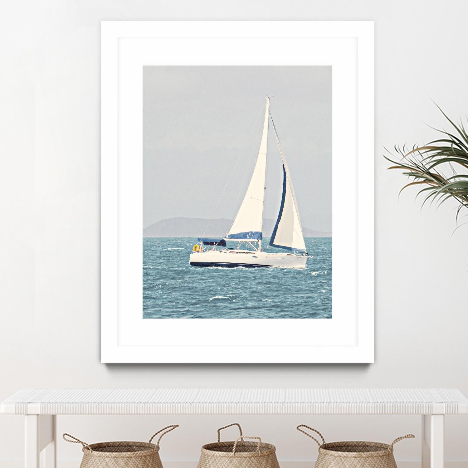 Sailing The Ocean by Kathy Mansfield on GIANT ART - coastal