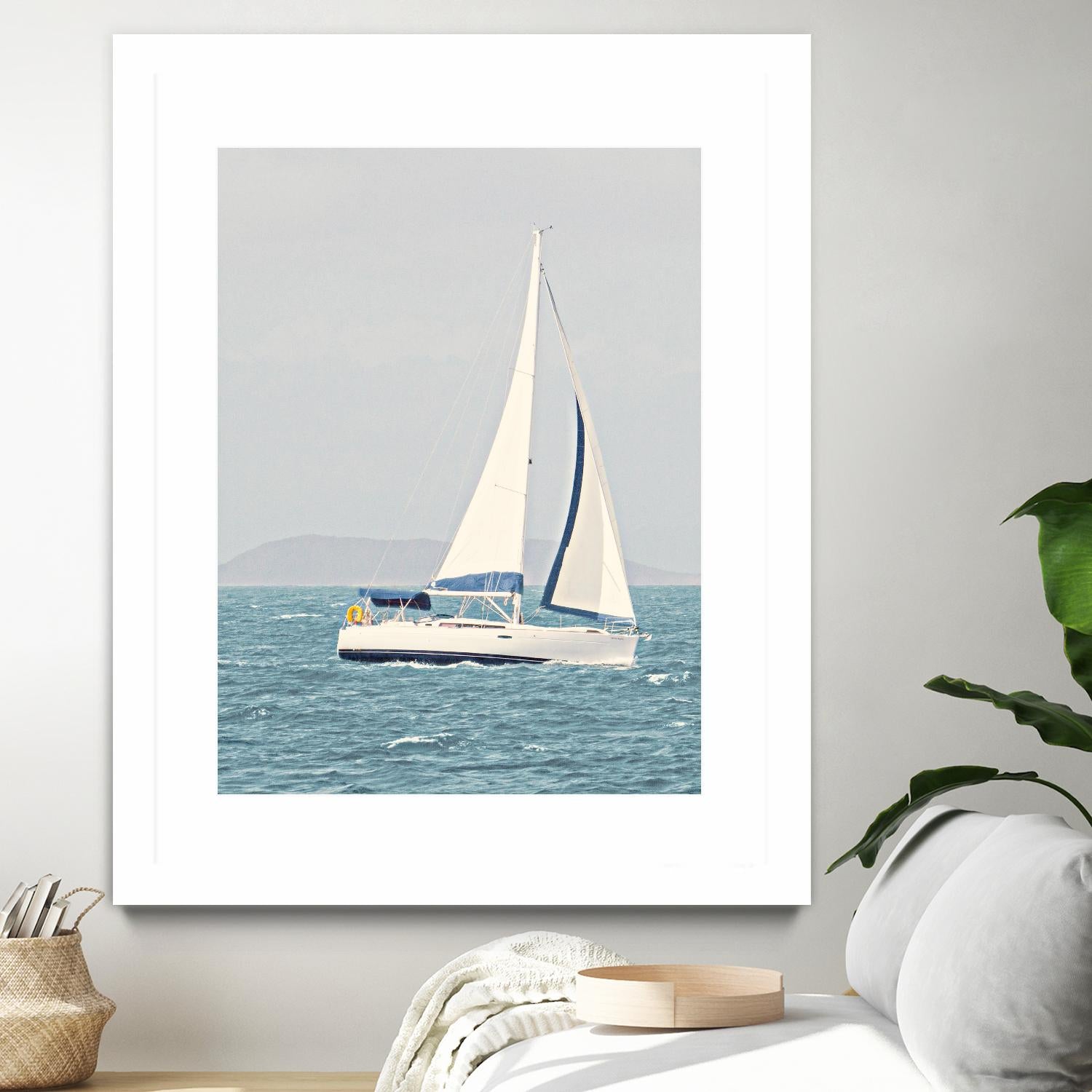Sailing The Ocean by Kathy Mansfield on GIANT ART - coastal
