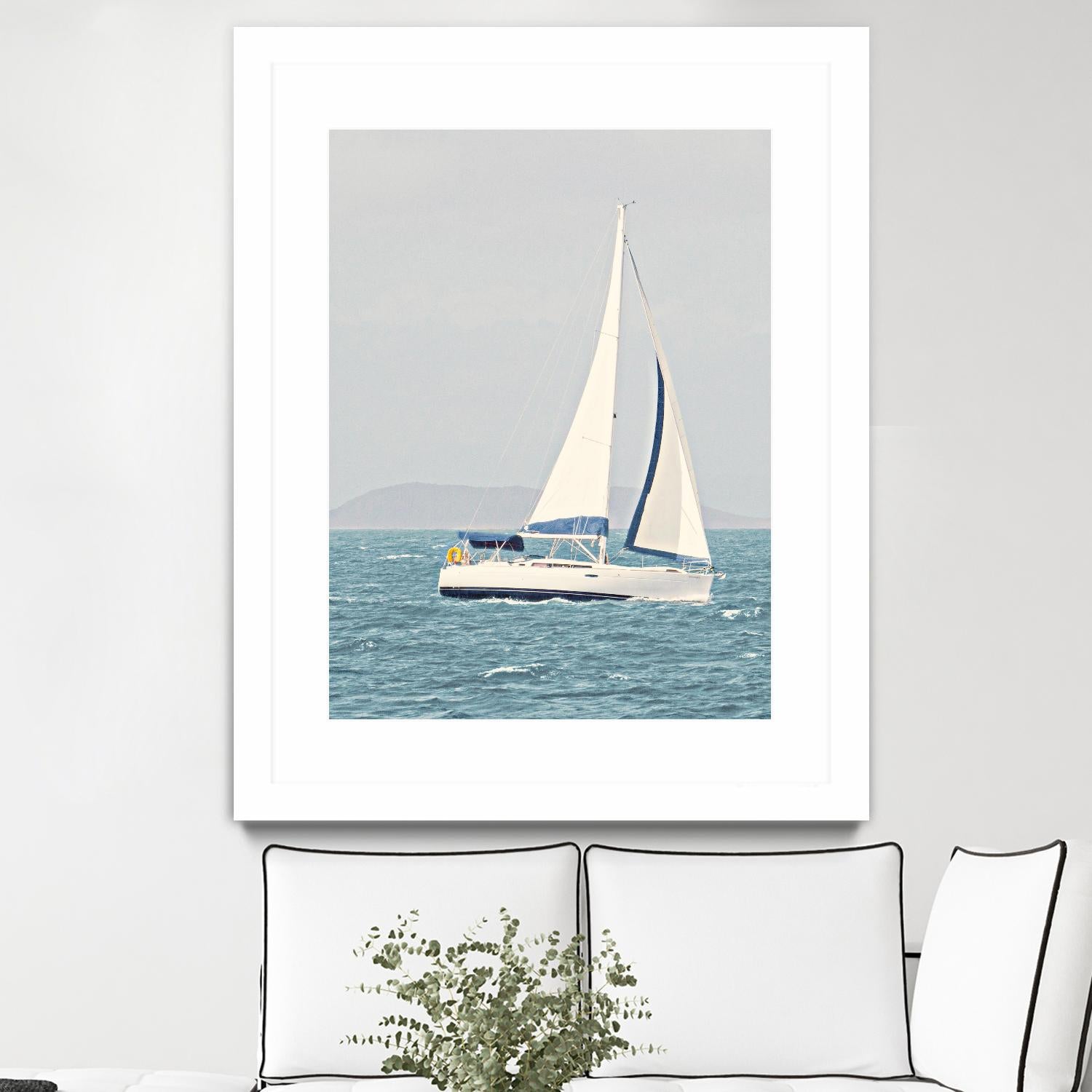 Sailing The Ocean by Kathy Mansfield on GIANT ART - coastal