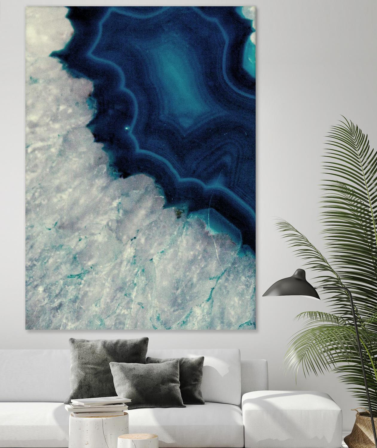 Up Close Blue Mineral I by Susan Bryant on GIANT ART - abstract