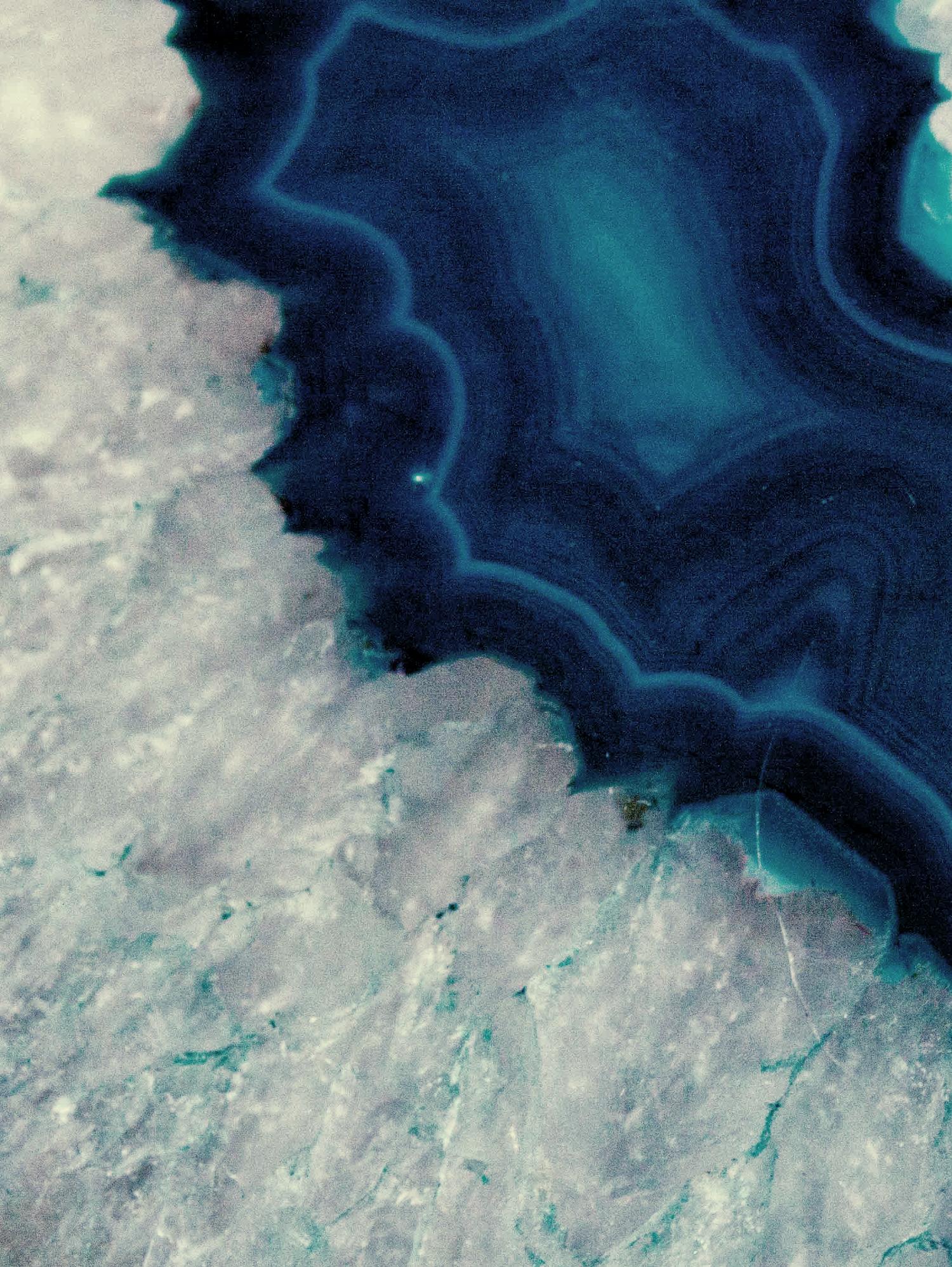 Up Close Blue Mineral I by Susan Bryant on GIANT ART - abstract