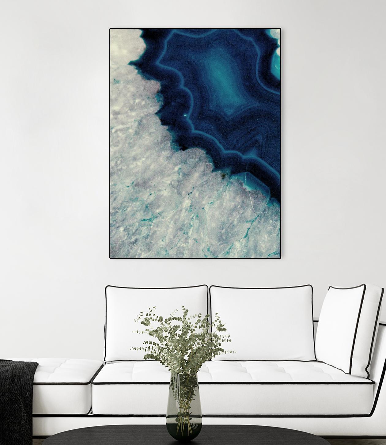 Up Close Blue Mineral I by Susan Bryant on GIANT ART - abstract