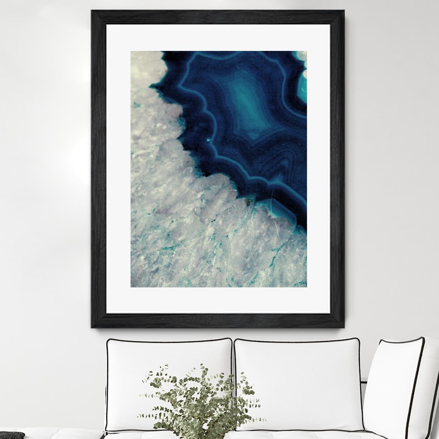 Up Close Blue Mineral I by Susan Bryant on GIANT ART - abstract