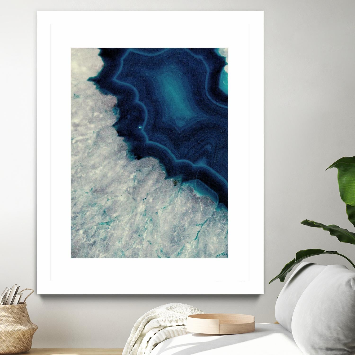 Up Close Blue Mineral I by Susan Bryant on GIANT ART - abstract