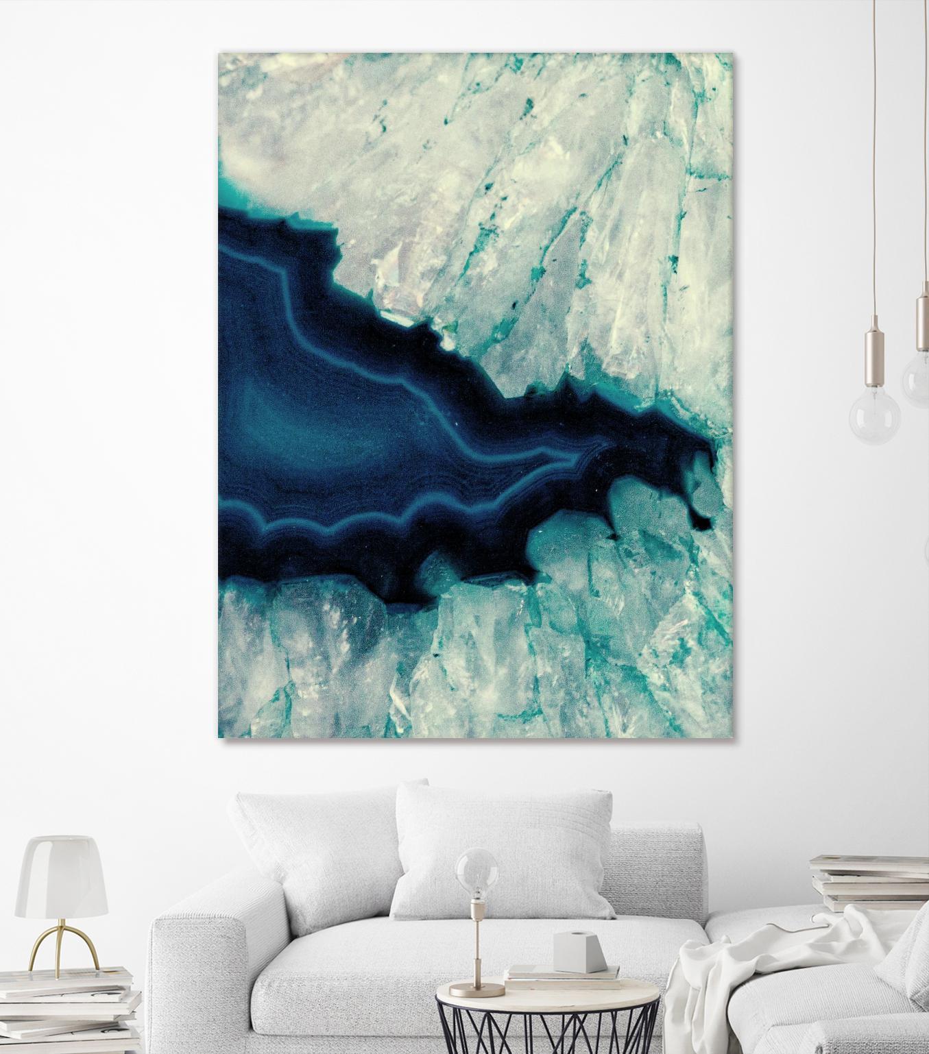 Up Close Blue Mineral II by Susan Bryant on GIANT ART - abstract