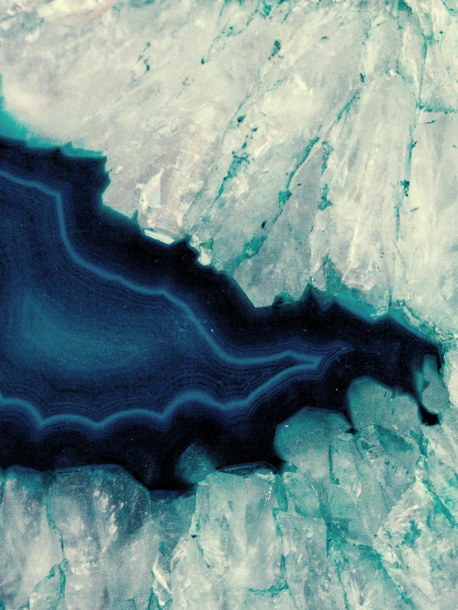 Up Close Blue Mineral II by Susan Bryant on GIANT ART - abstract