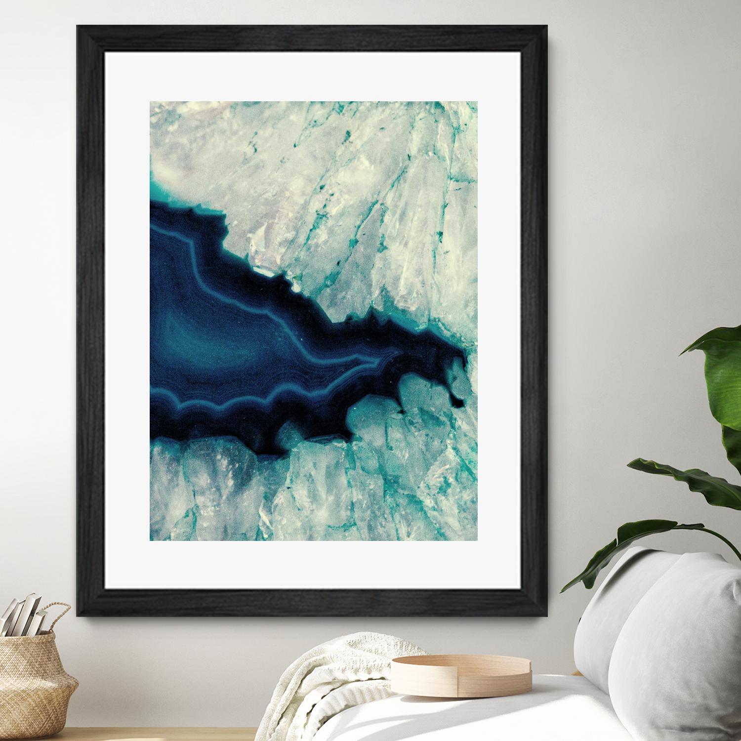 Up Close Blue Mineral II by Susan Bryant on GIANT ART - abstract