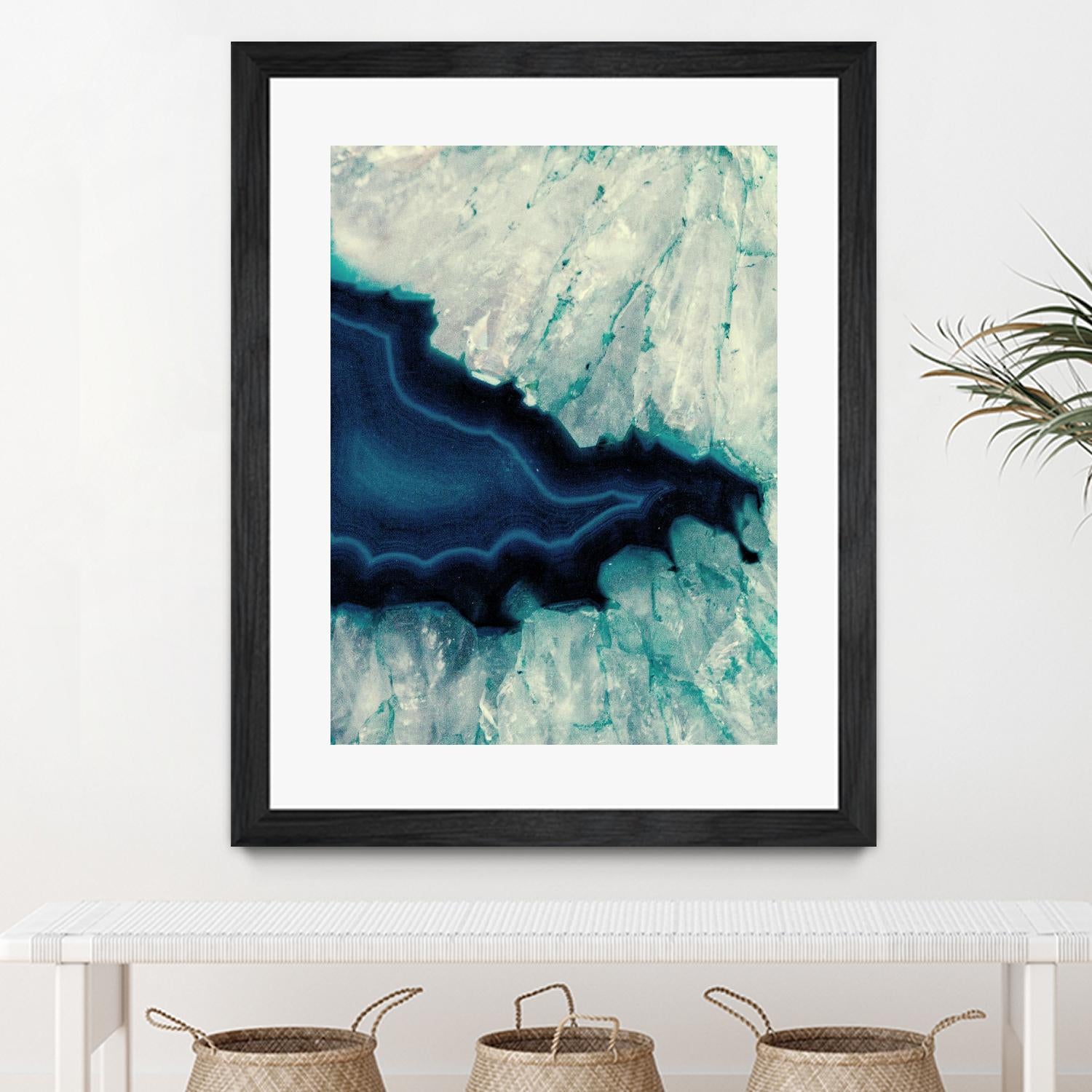 Up Close Blue Mineral II by Susan Bryant on GIANT ART - abstract