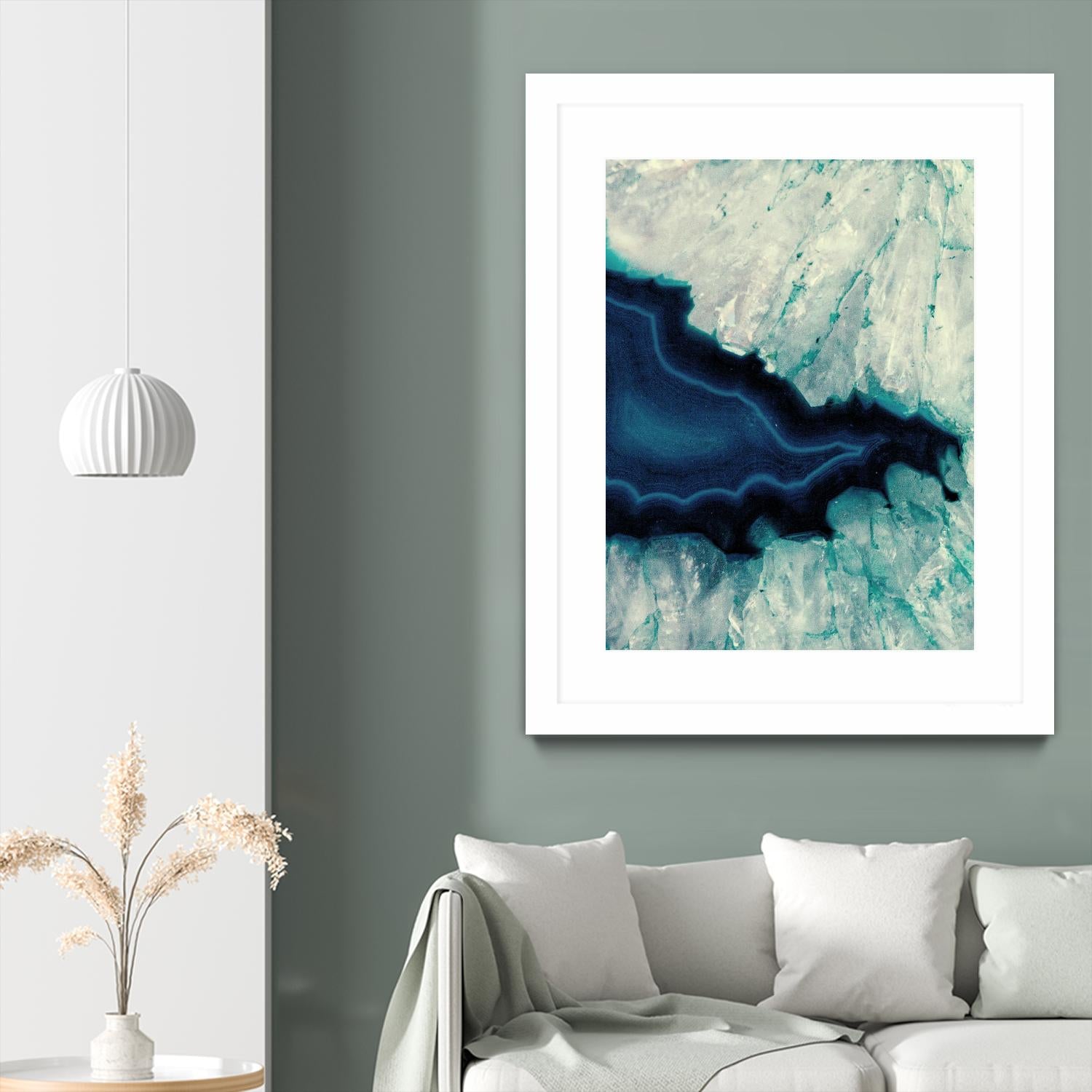 Up Close Blue Mineral II by Susan Bryant on GIANT ART - abstract