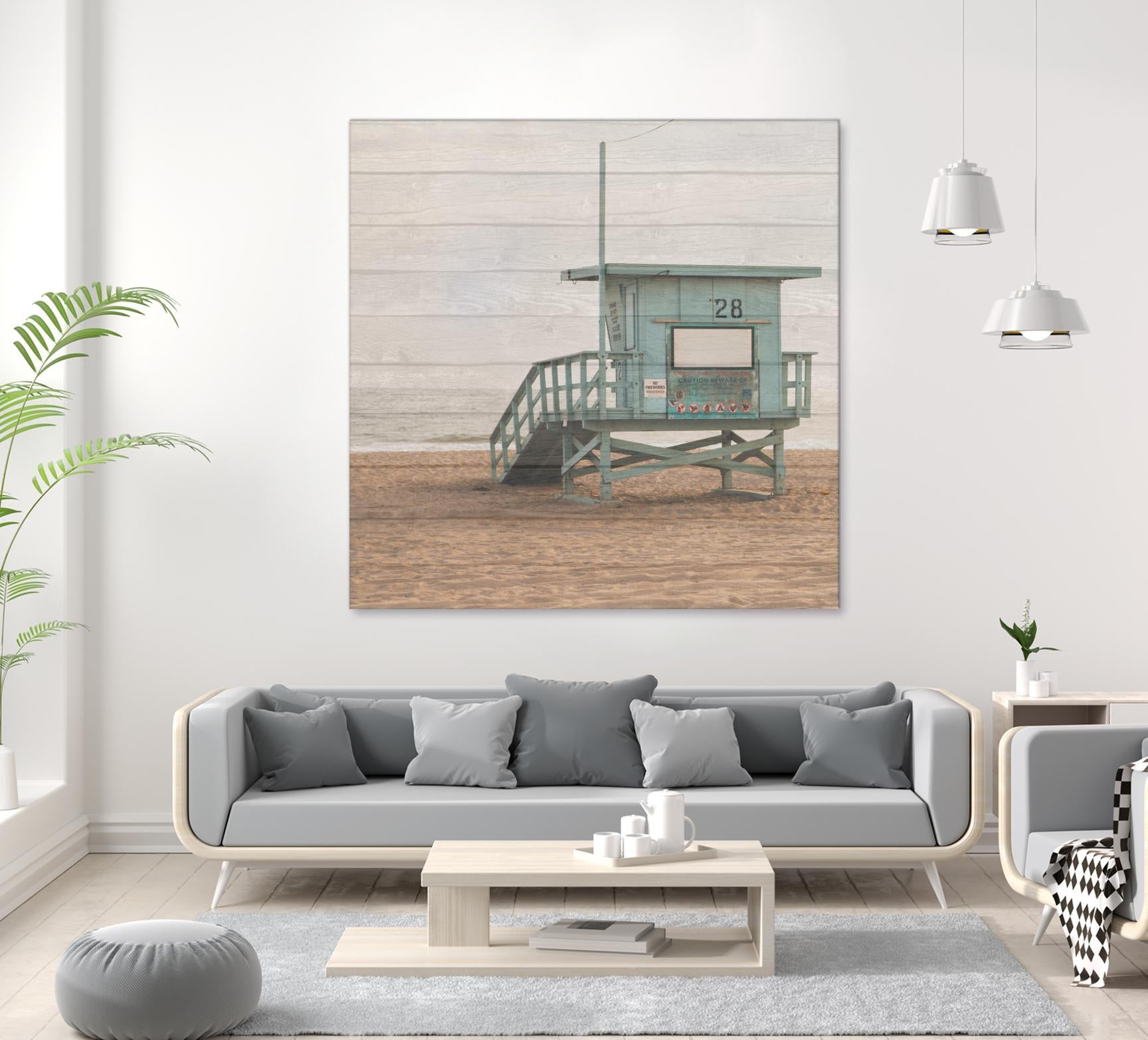 Whitewashed Lifeguard Stand by Susan Bryant on GIANT ART - coastal photography