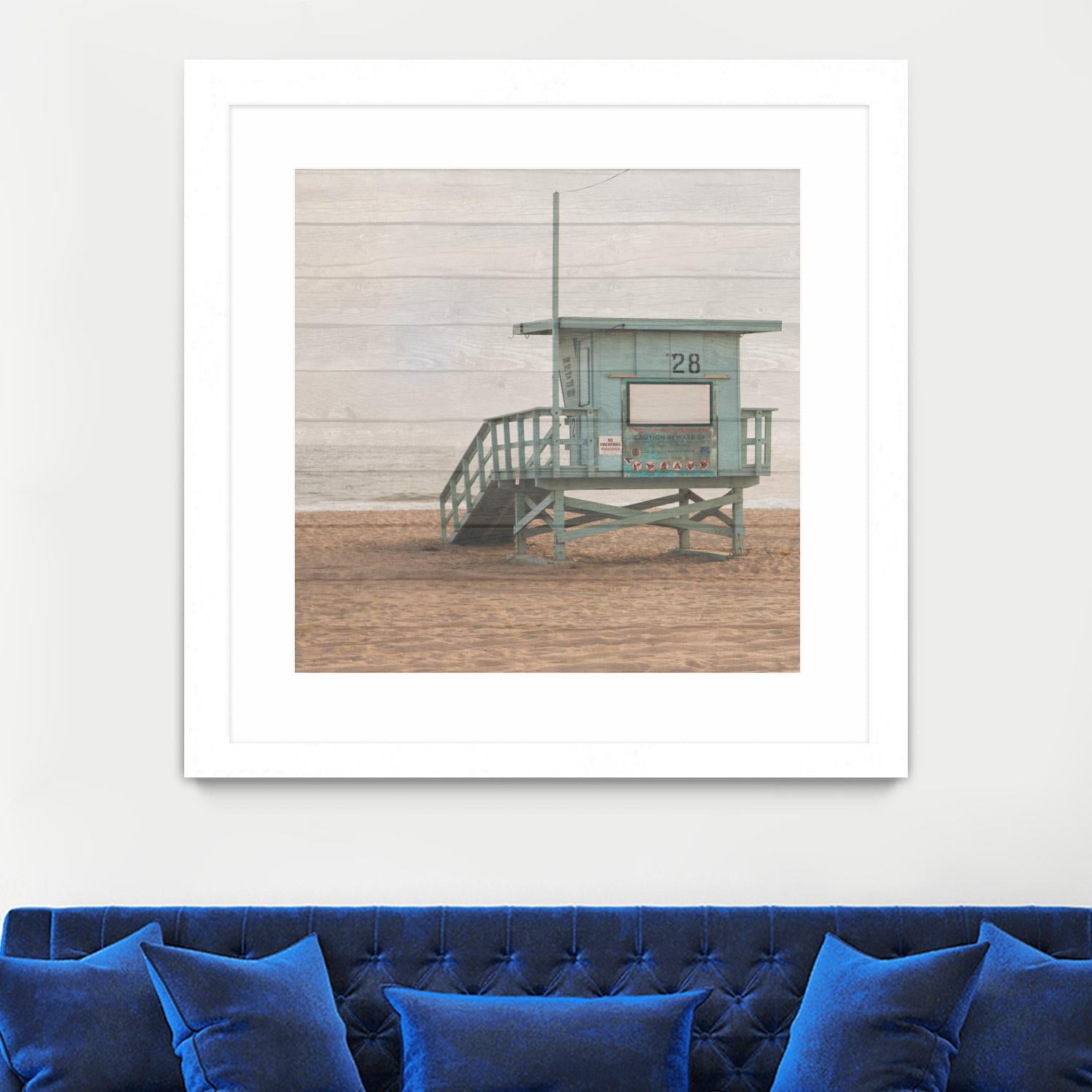Whitewashed Lifeguard Stand by Susan Bryant on GIANT ART - coastal photography