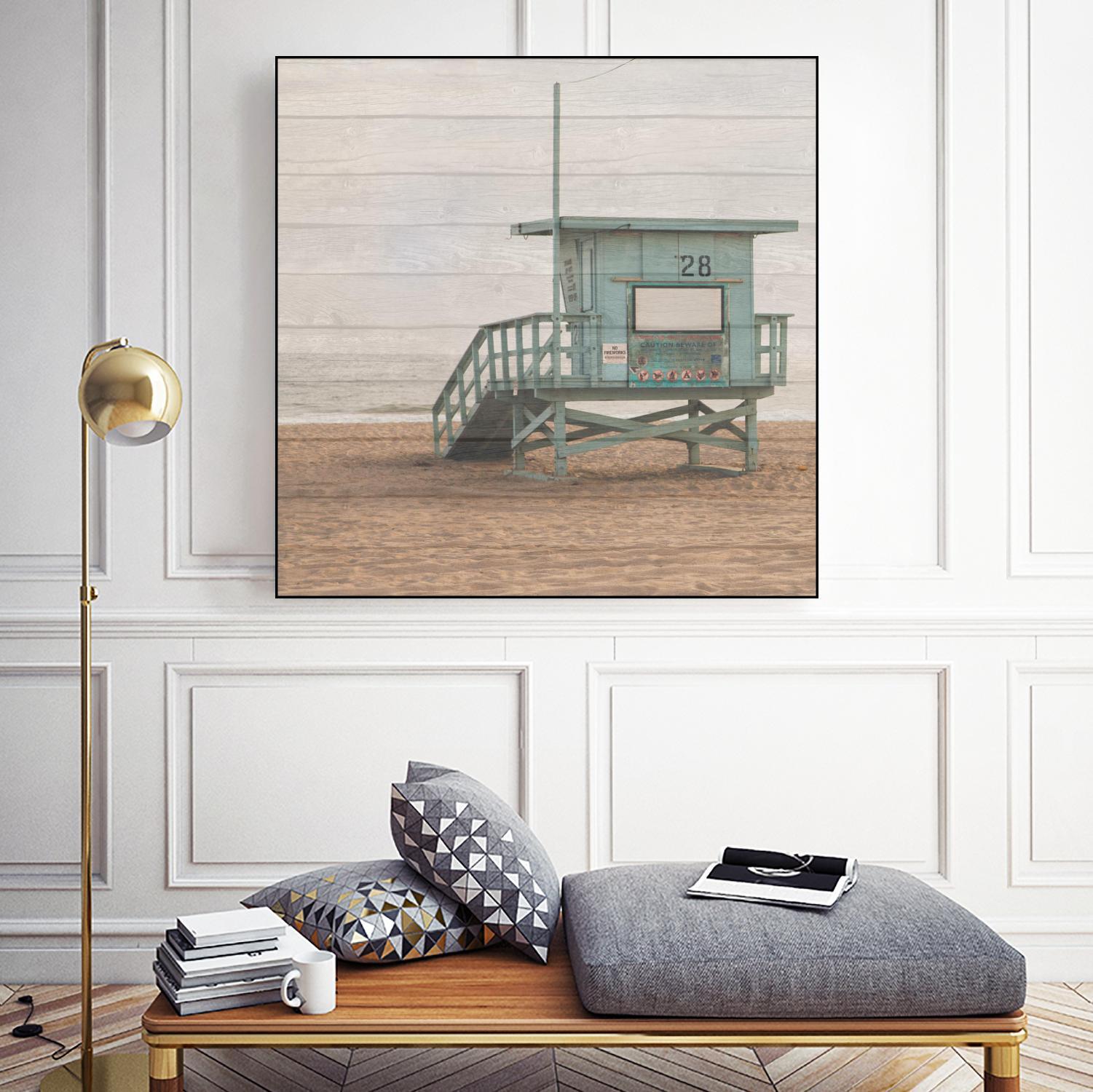 Whitewashed Lifeguard Stand by Susan Bryant on GIANT ART - coastal photography
