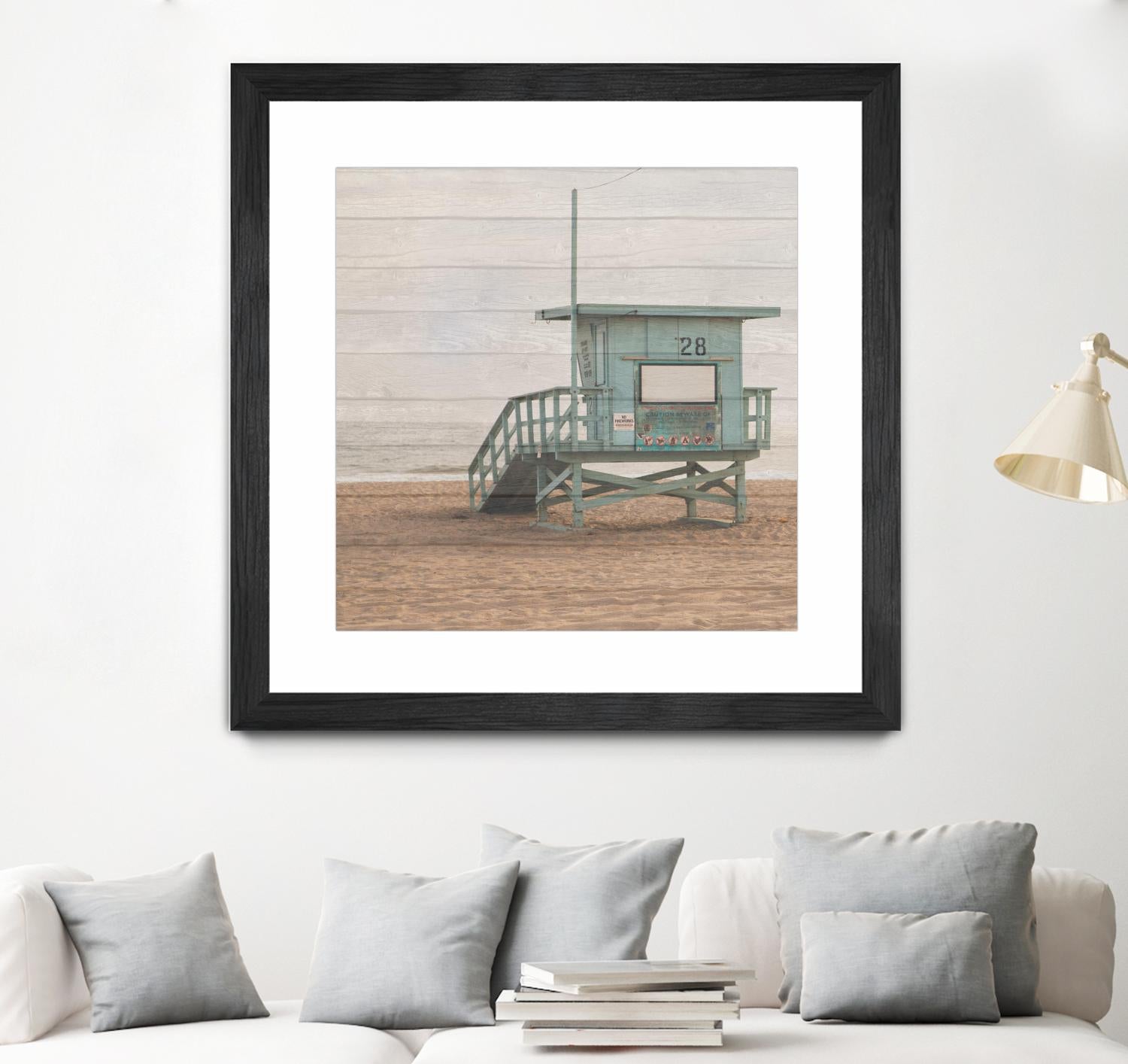 Whitewashed Lifeguard Stand by Susan Bryant on GIANT ART - coastal photography