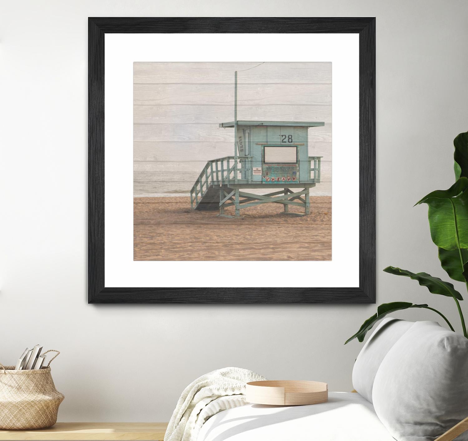 Whitewashed Lifeguard Stand by Susan Bryant on GIANT ART - coastal photography