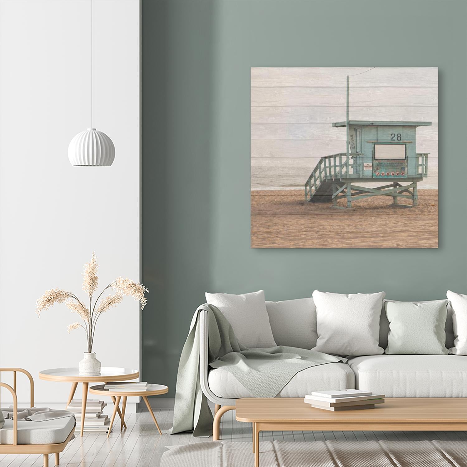 Whitewashed Lifeguard Stand by Susan Bryant on GIANT ART - coastal photography