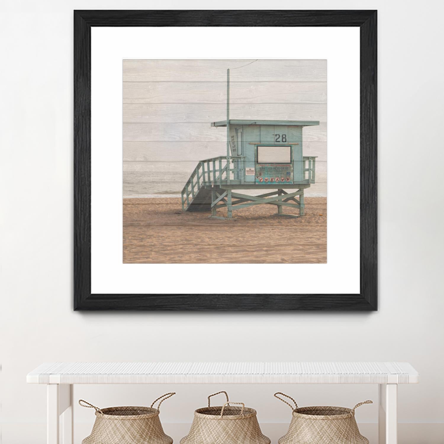 Whitewashed Lifeguard Stand by Susan Bryant on GIANT ART - coastal photography