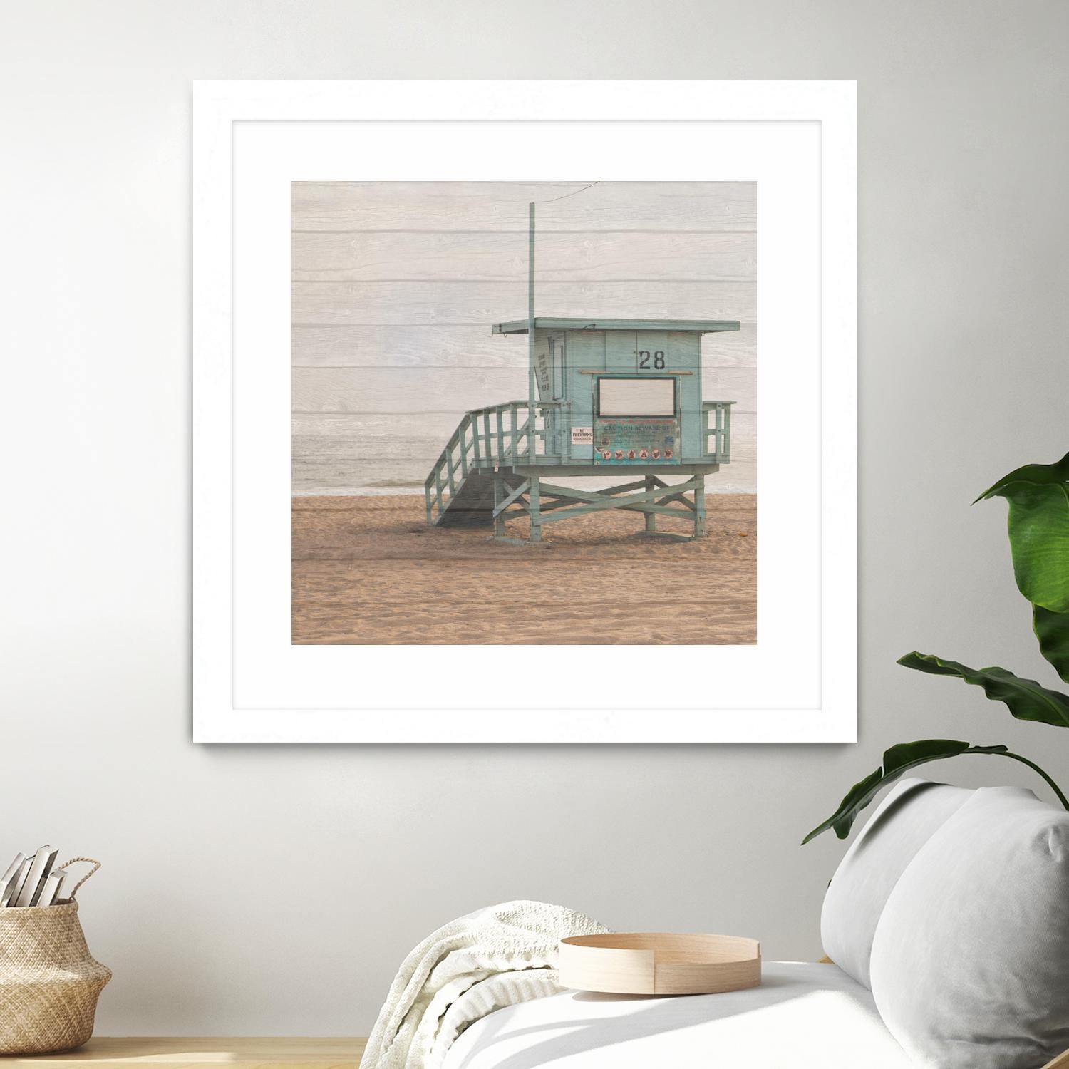Whitewashed Lifeguard Stand by Susan Bryant on GIANT ART - coastal photography