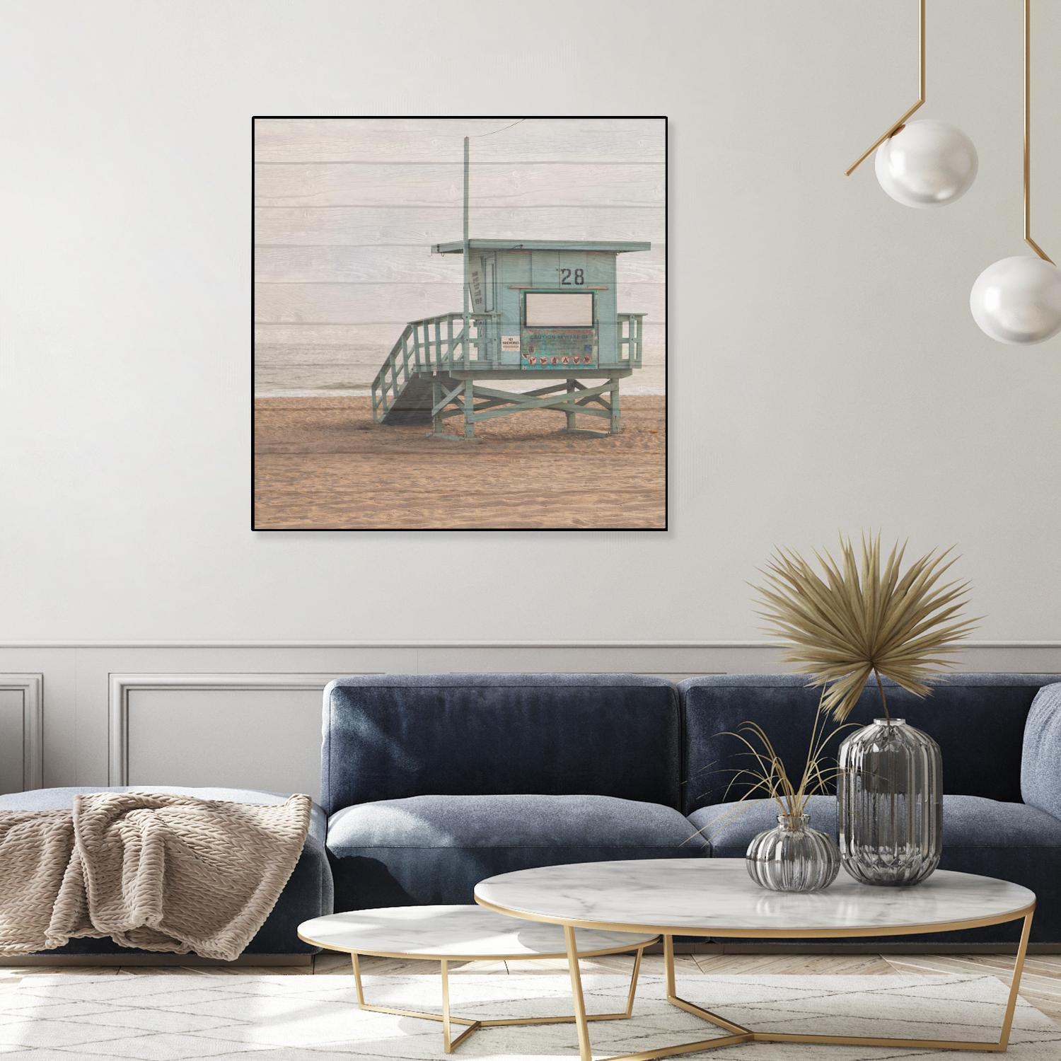 Whitewashed Lifeguard Stand by Susan Bryant on GIANT ART - coastal photography