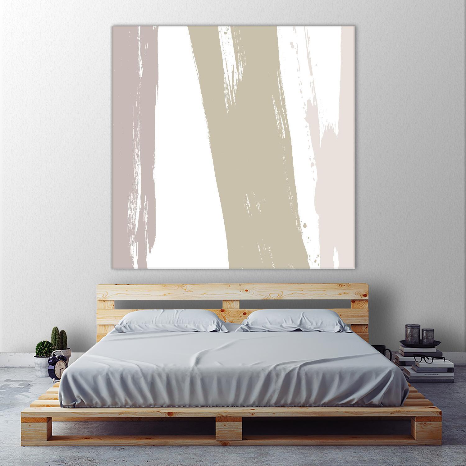 Gray Strokes I by Megan Morris on GIANT ART - abstract