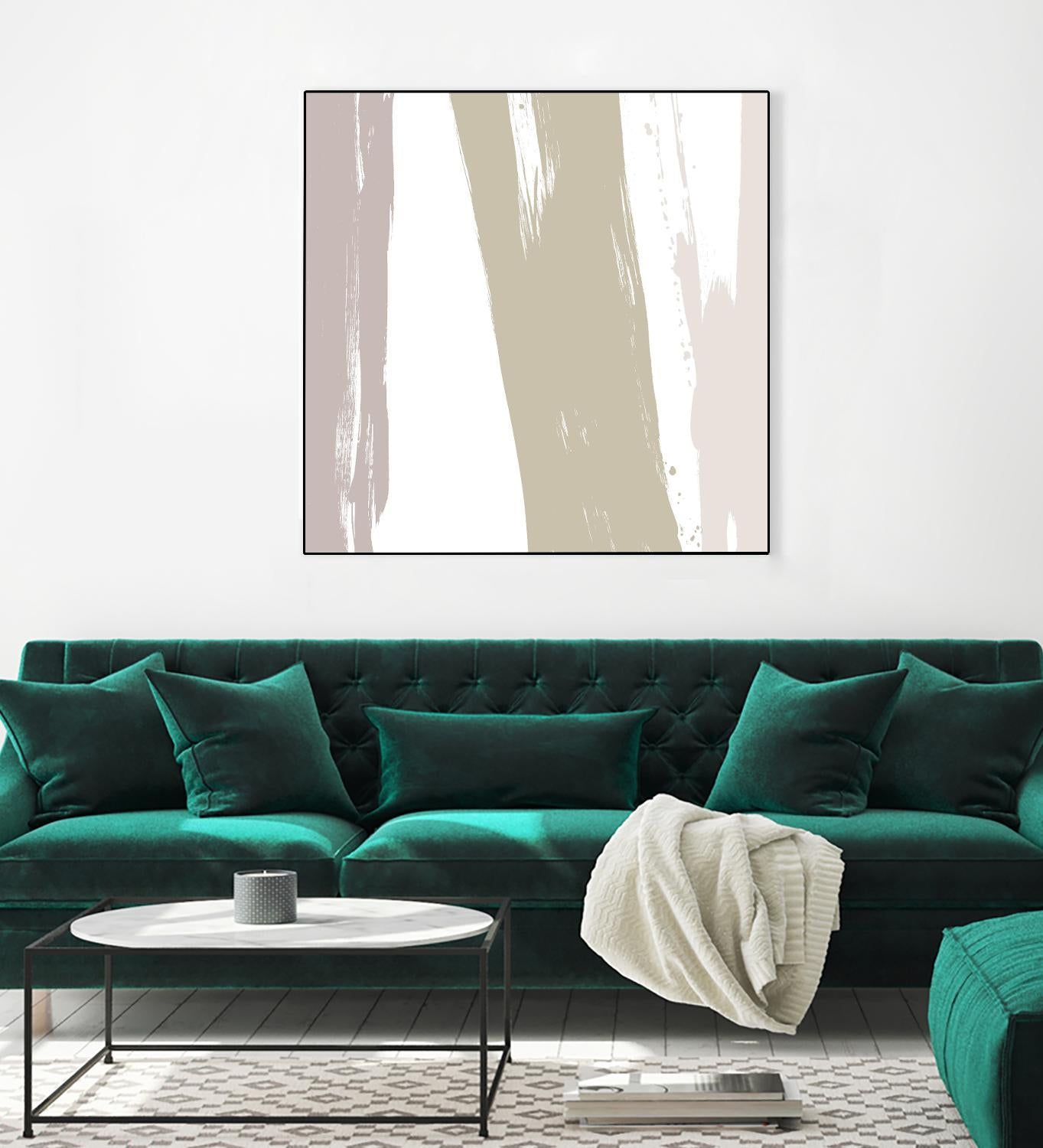 Gray Strokes I by Megan Morris on GIANT ART - abstract