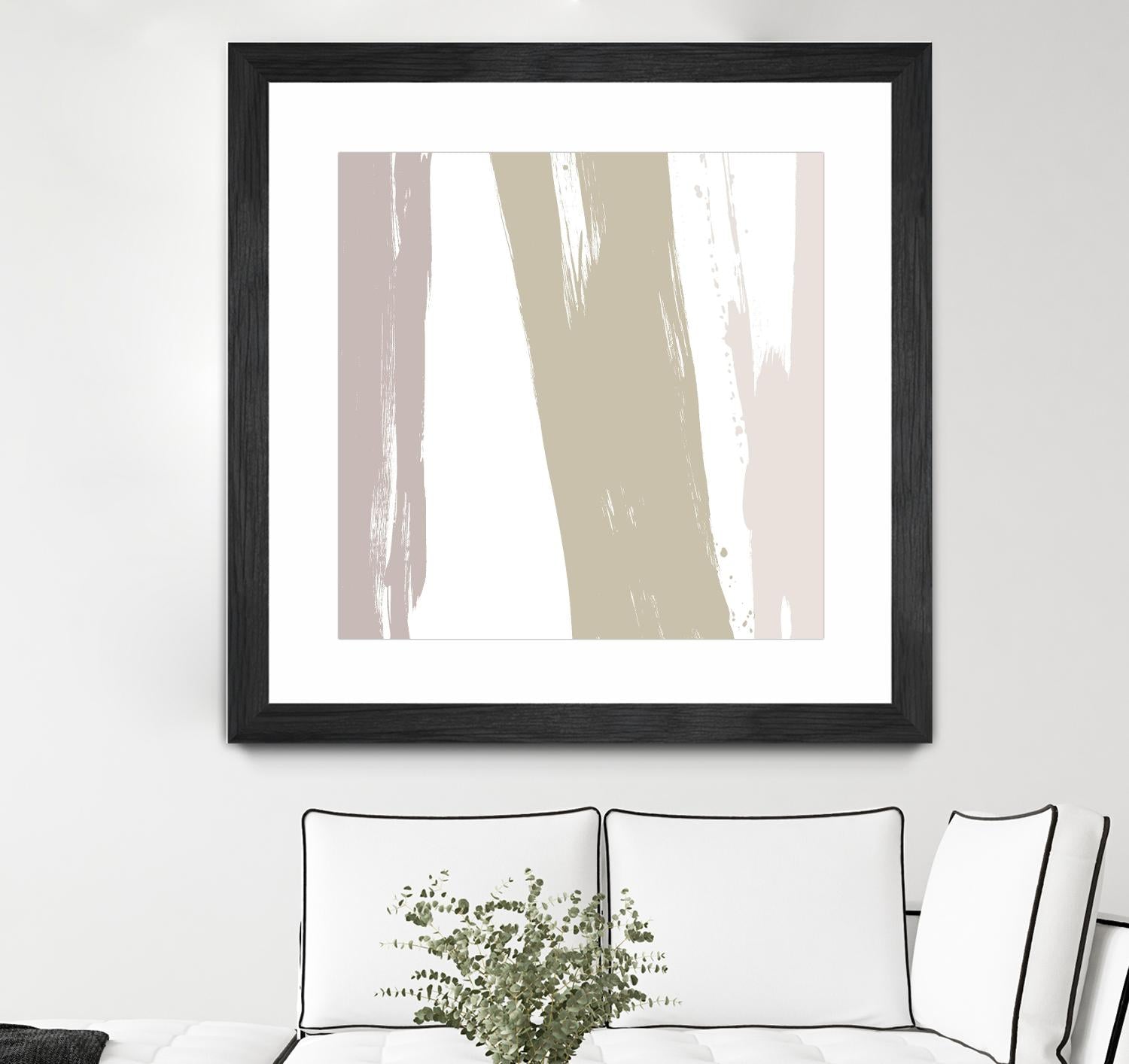 Gray Strokes I by Megan Morris on GIANT ART - abstract