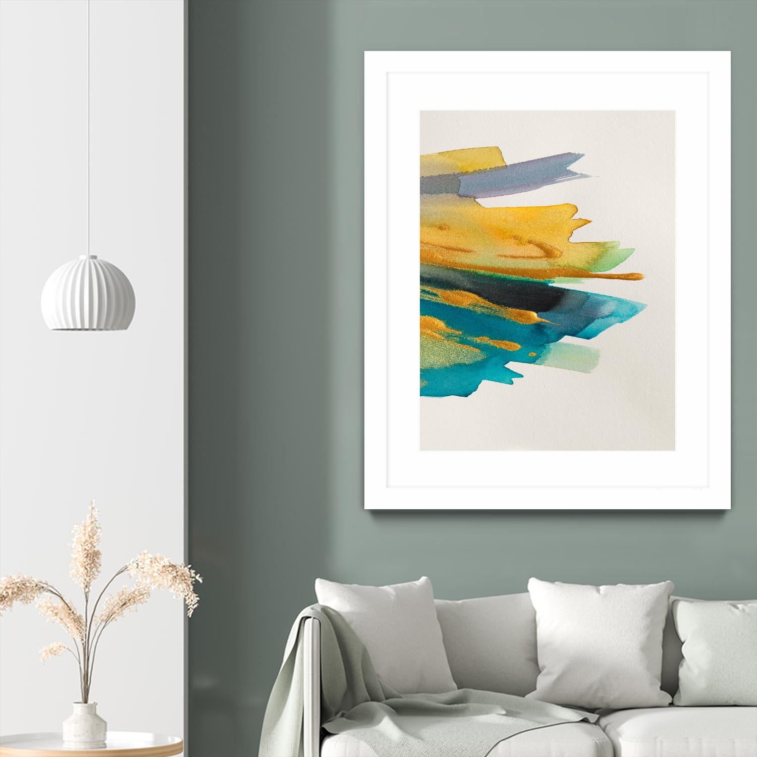 Amber Gold Vertical II by Lanie Loreth on GIANT ART - gold abstract