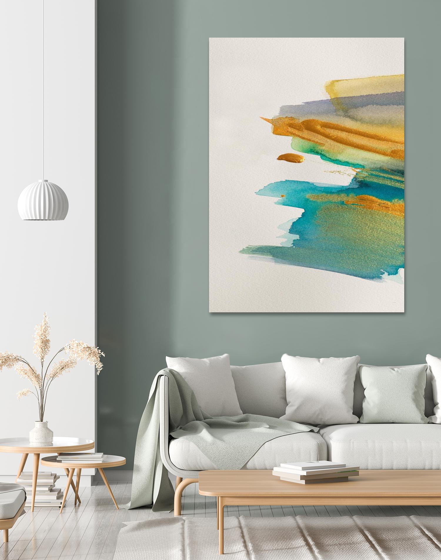 Amber Gold Vertical I by Lanie Loreth on GIANT ART - gold abstract