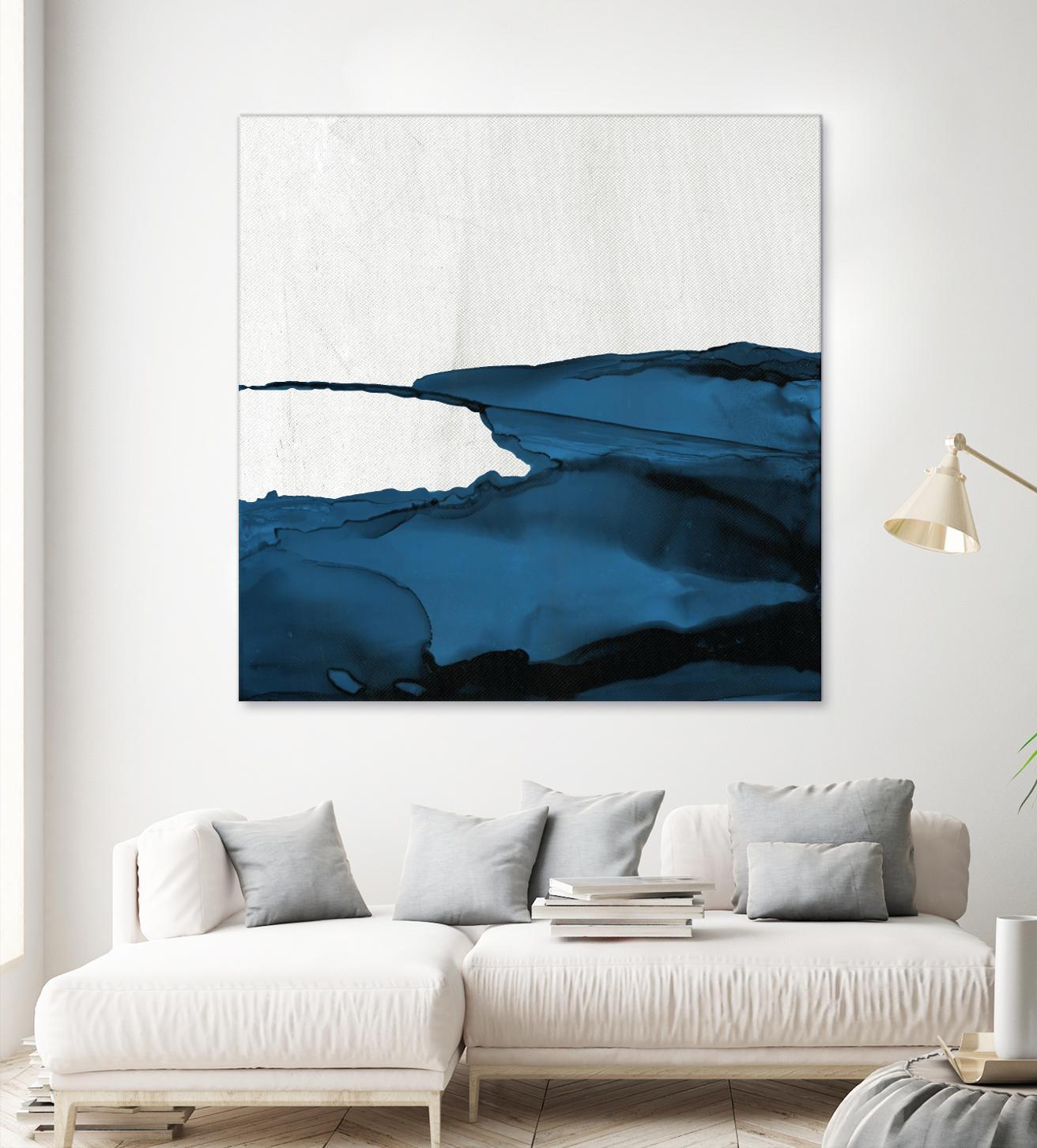 Royal Blue Escape II by Elizabeth Medley on GIANT ART - abstract