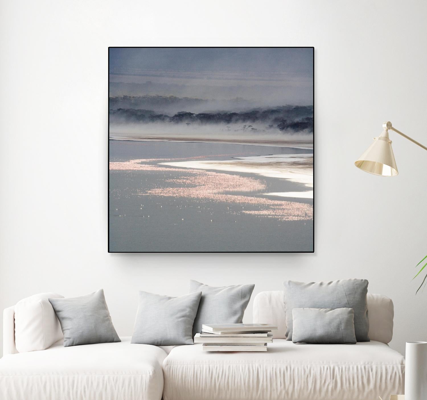 Flamingo Land Square by Carol Walker on GIANT ART - coastal abstract