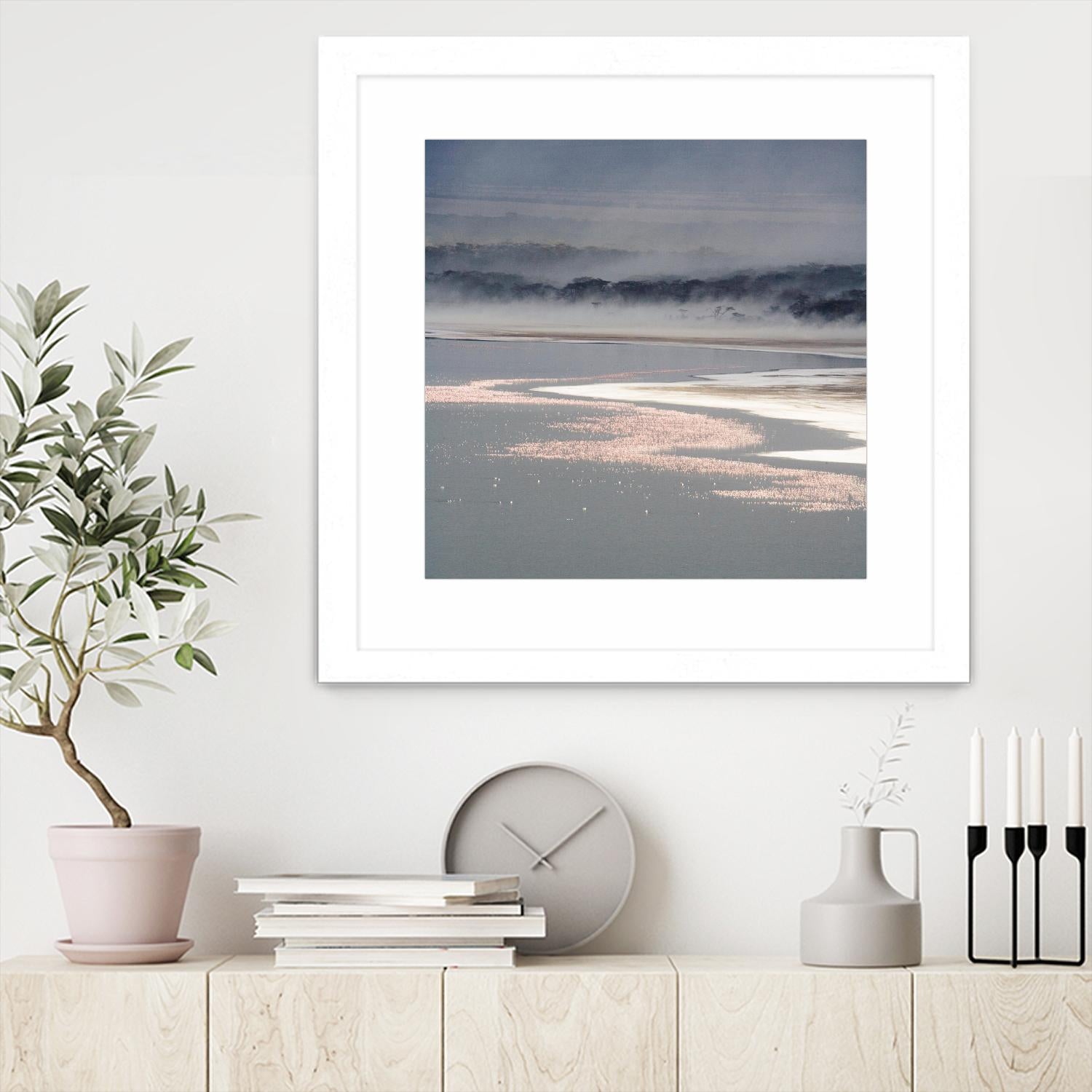 Flamingo Land Square by Carol Walker on GIANT ART - coastal abstract