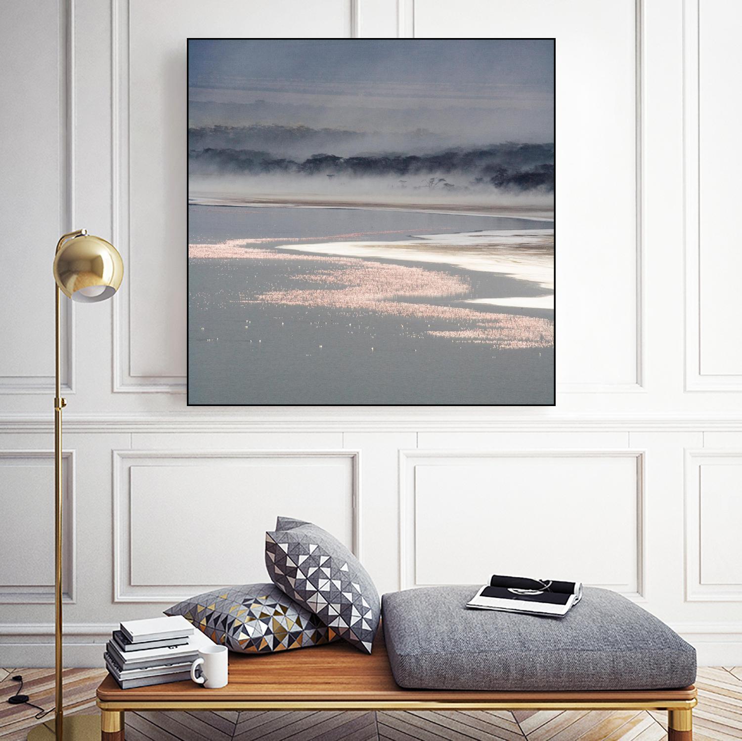 Flamingo Land Square by Carol Walker on GIANT ART - coastal abstract