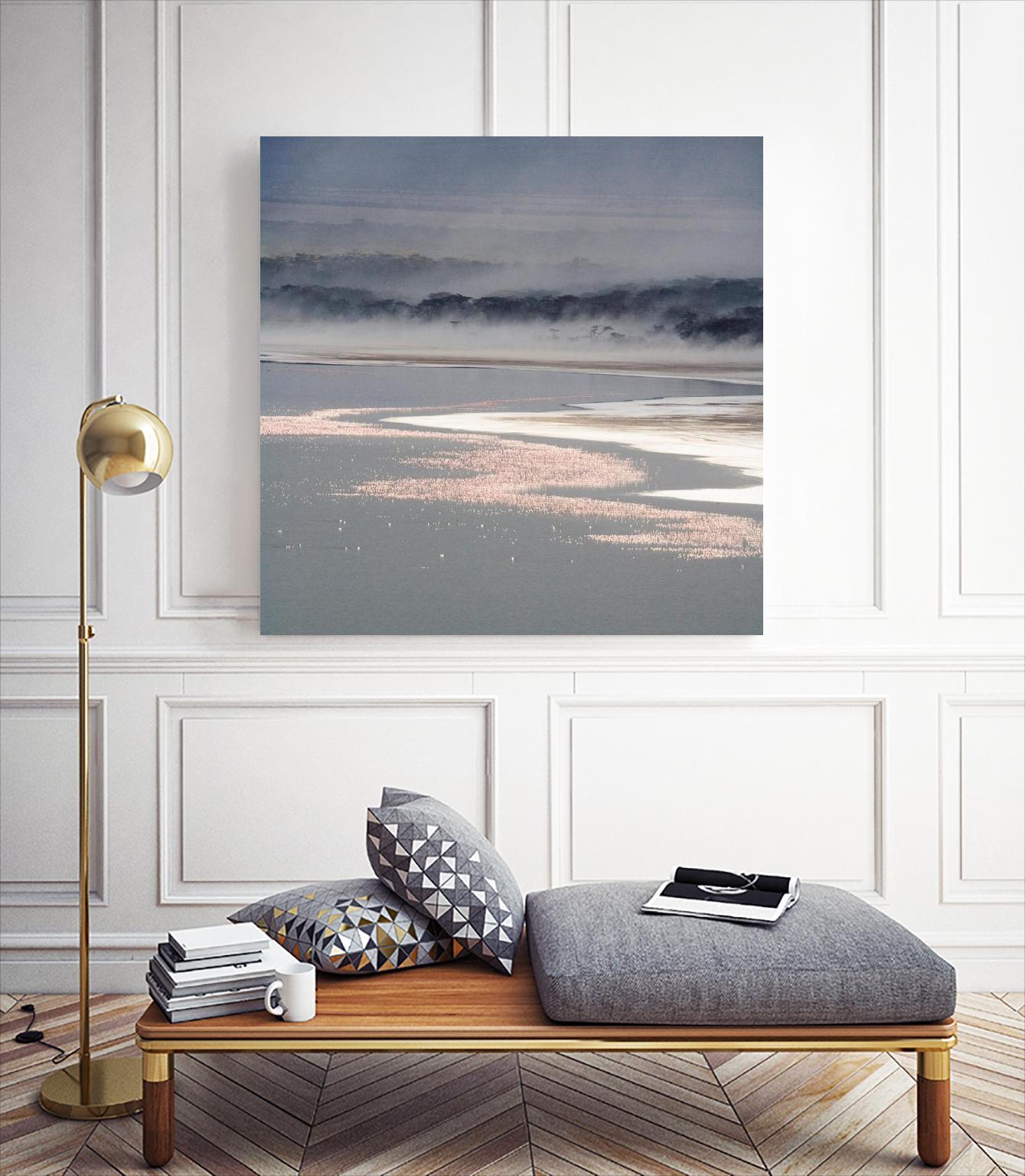 Flamingo Land Square by Carol Walker on GIANT ART - coastal abstract