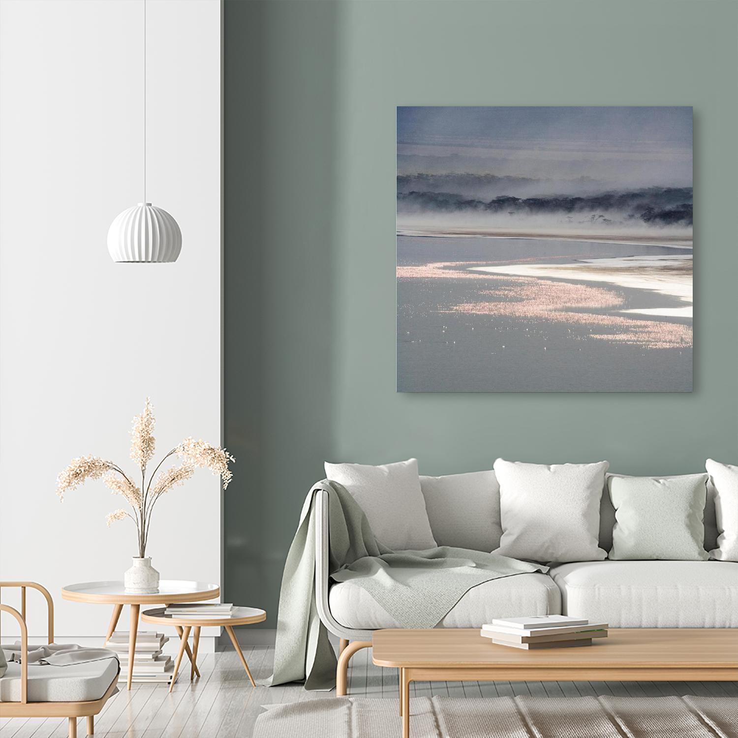 Flamingo Land Square by Carol Walker on GIANT ART - coastal abstract