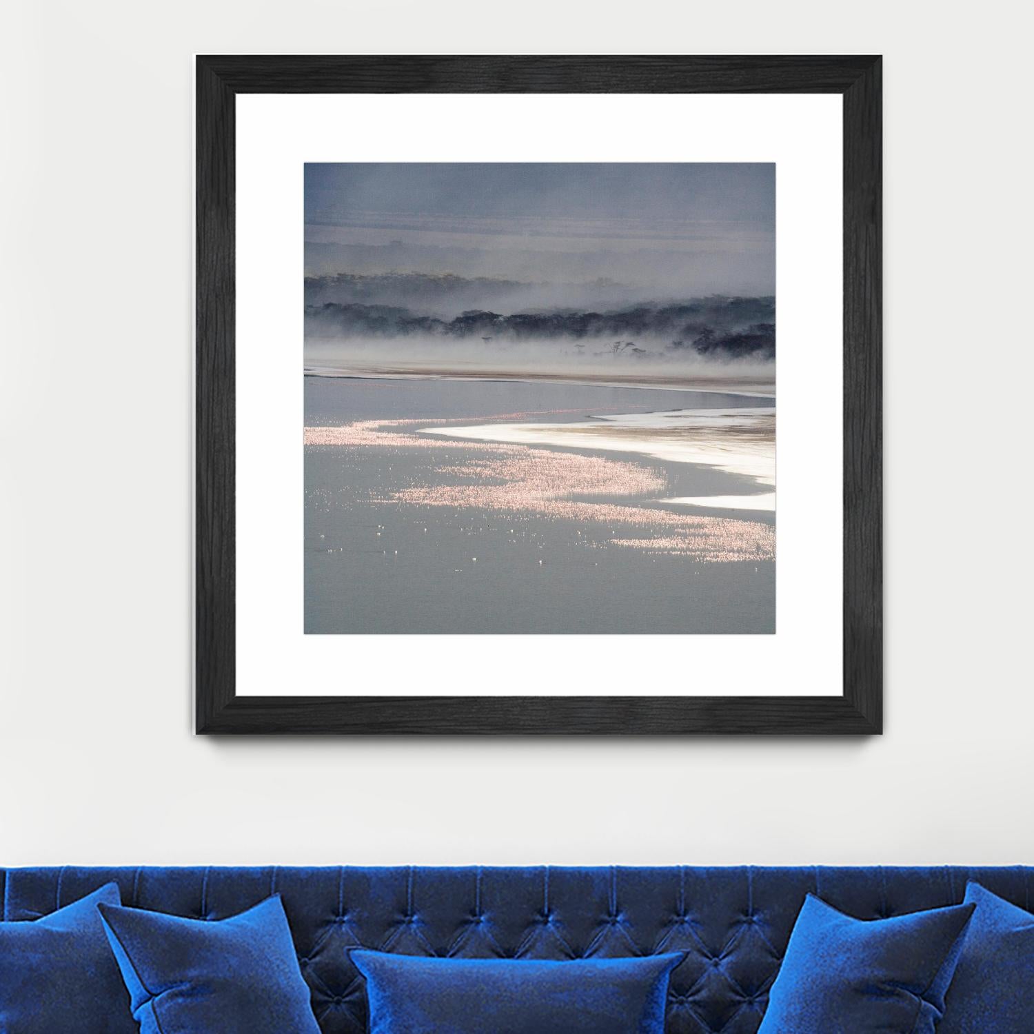 Flamingo Land Square by Carol Walker on GIANT ART - coastal abstract