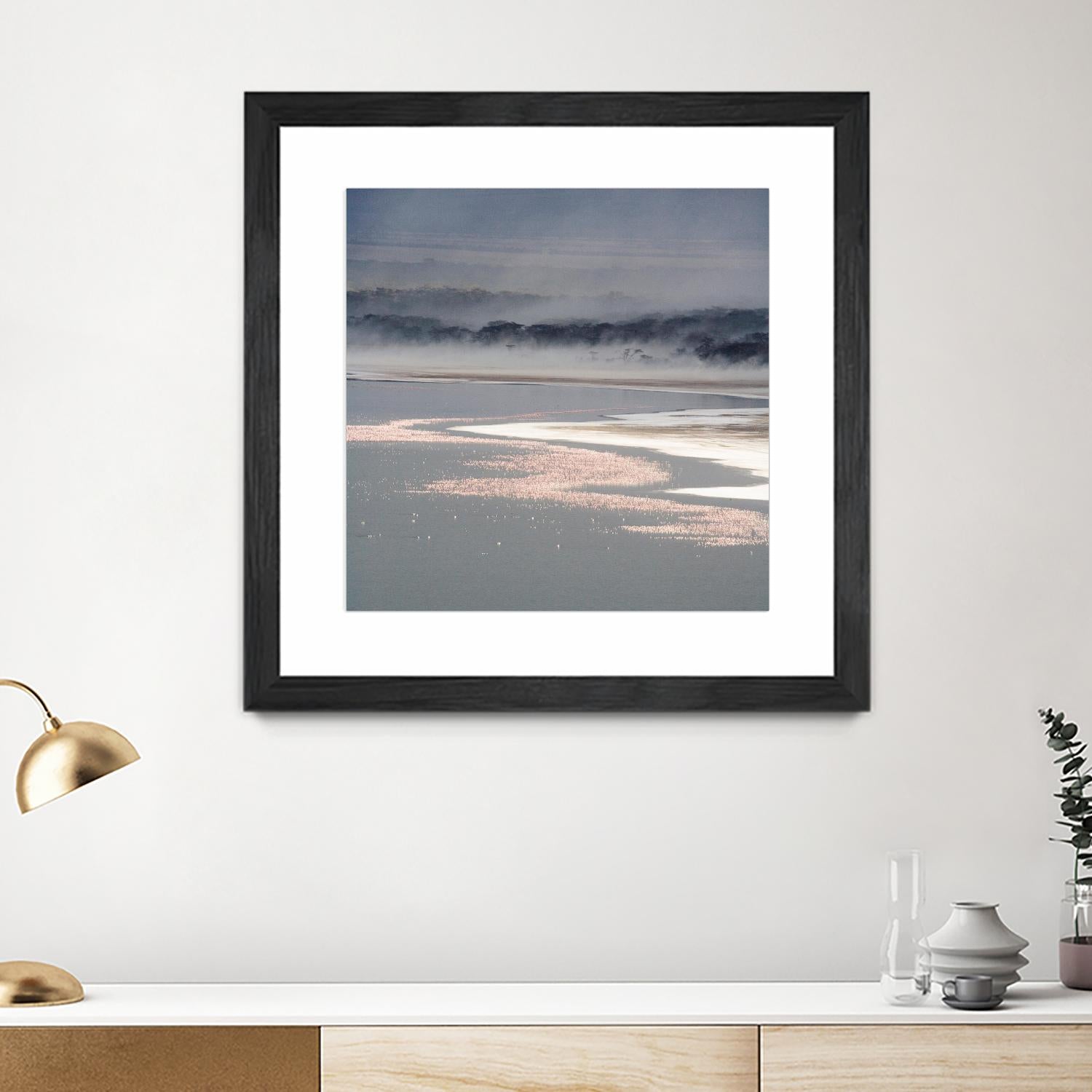 Flamingo Land Square by Carol Walker on GIANT ART - coastal abstract