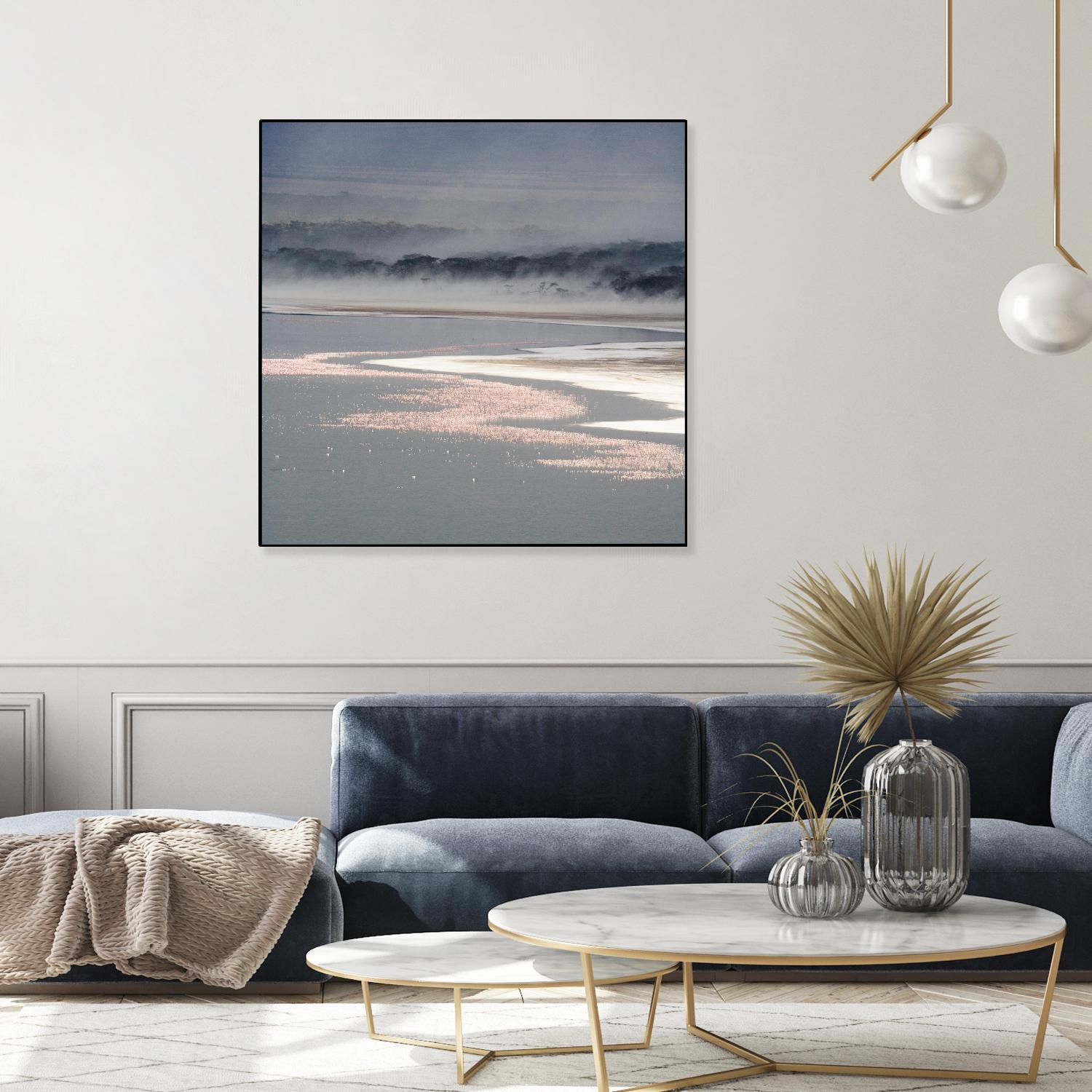 Flamingo Land Square by Carol Walker on GIANT ART - coastal abstract