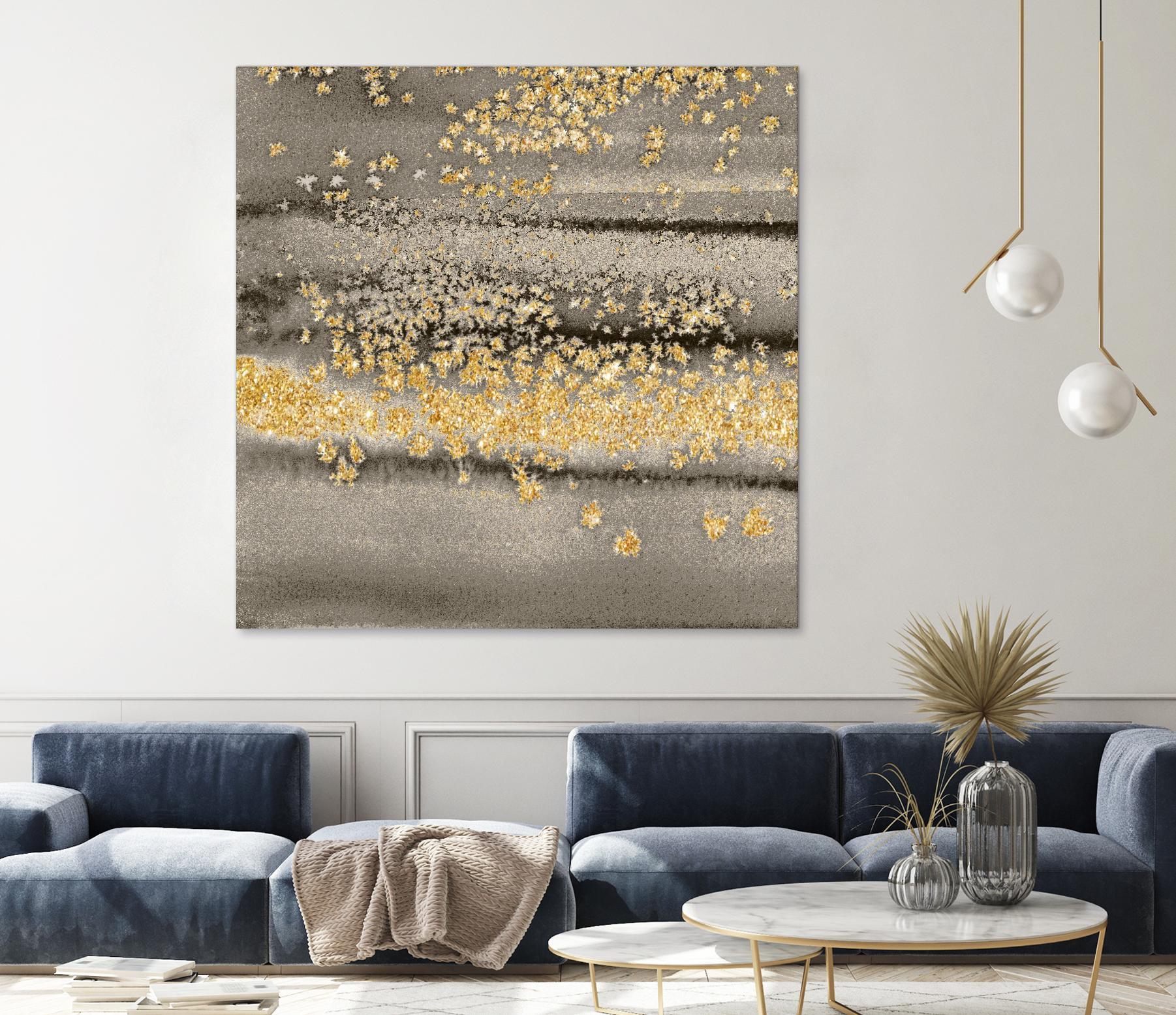 Gold Winds Square III by Lanie Loreth on GIANT ART - abstract