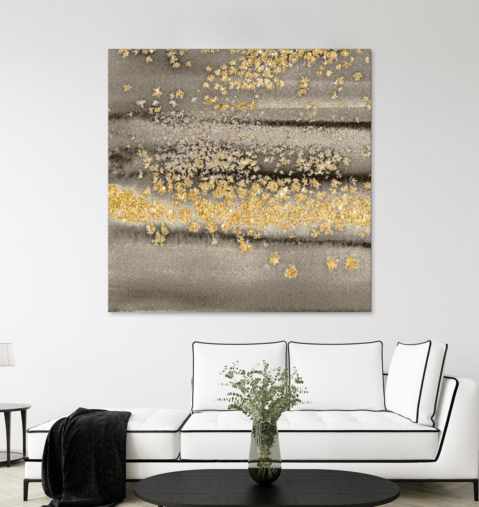 Gold Winds Square III by Lanie Loreth on GIANT ART - abstract