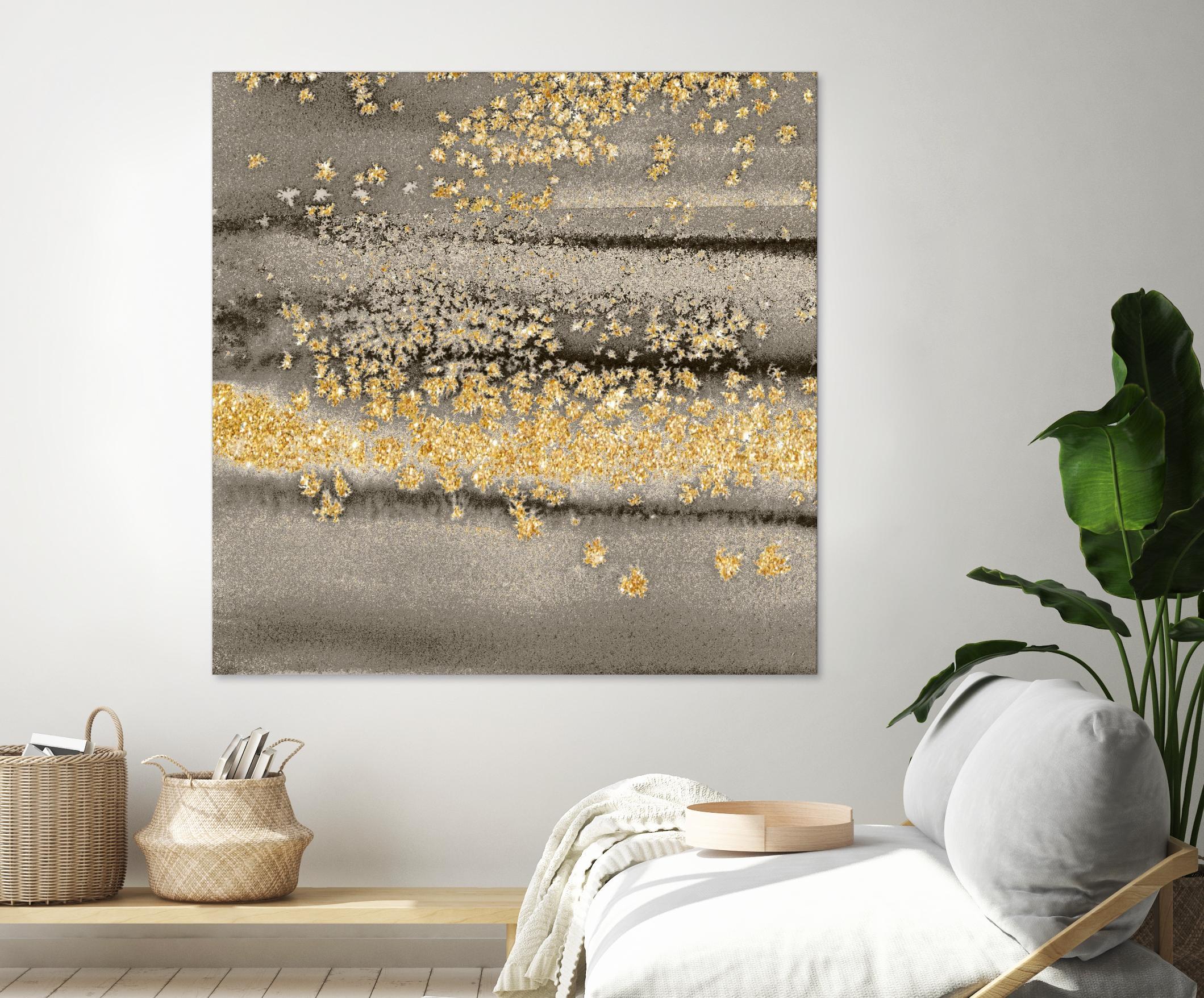 Gold Winds Square III by Lanie Loreth on GIANT ART - abstract