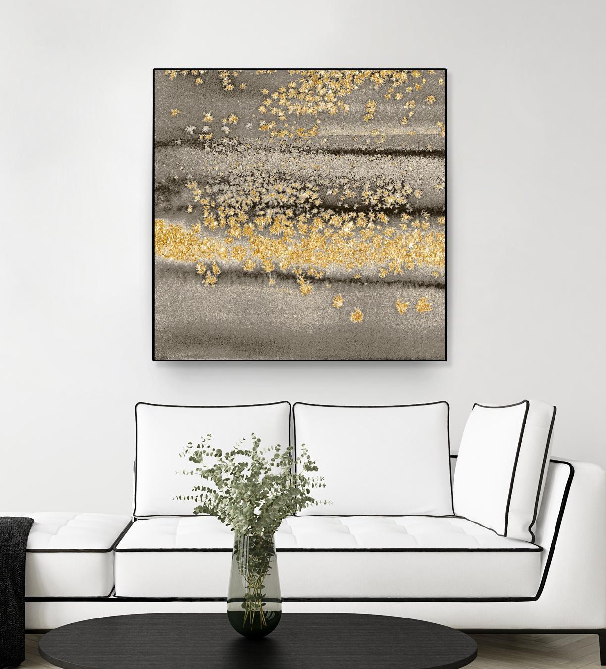 Gold Winds Square III by Lanie Loreth on GIANT ART - abstract