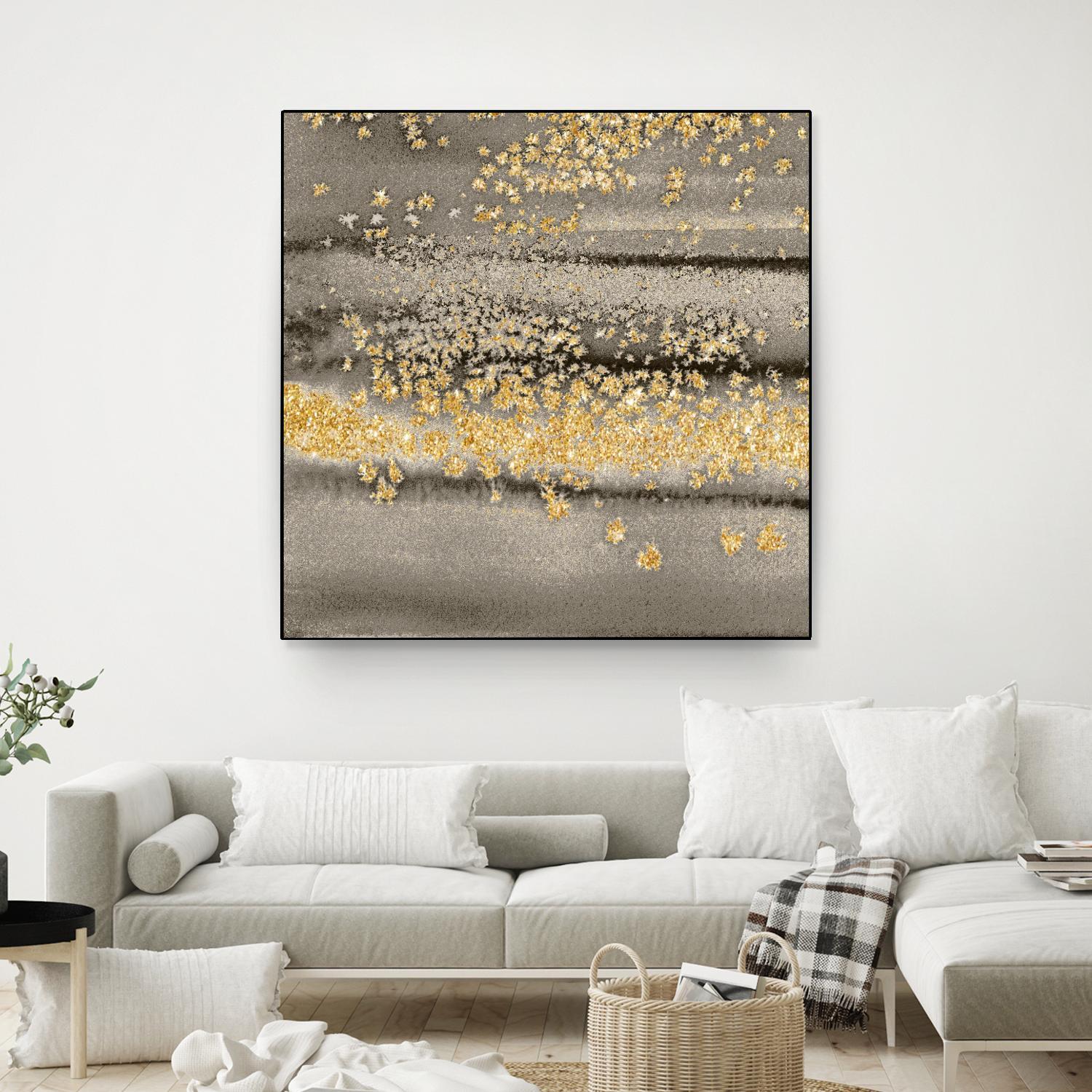 Gold Winds Square III by Lanie Loreth on GIANT ART - abstract