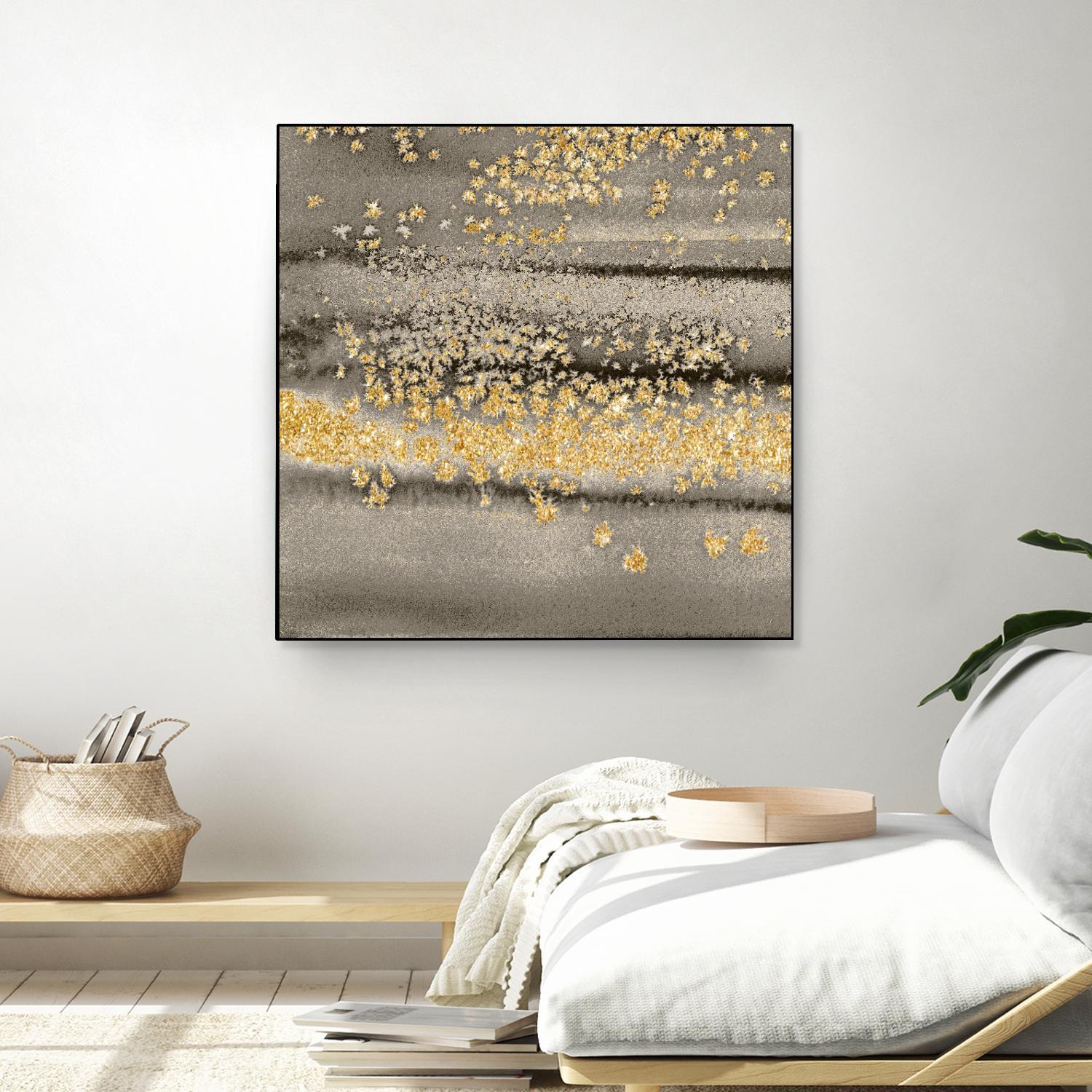 Gold Winds Square III by Lanie Loreth on GIANT ART - abstract