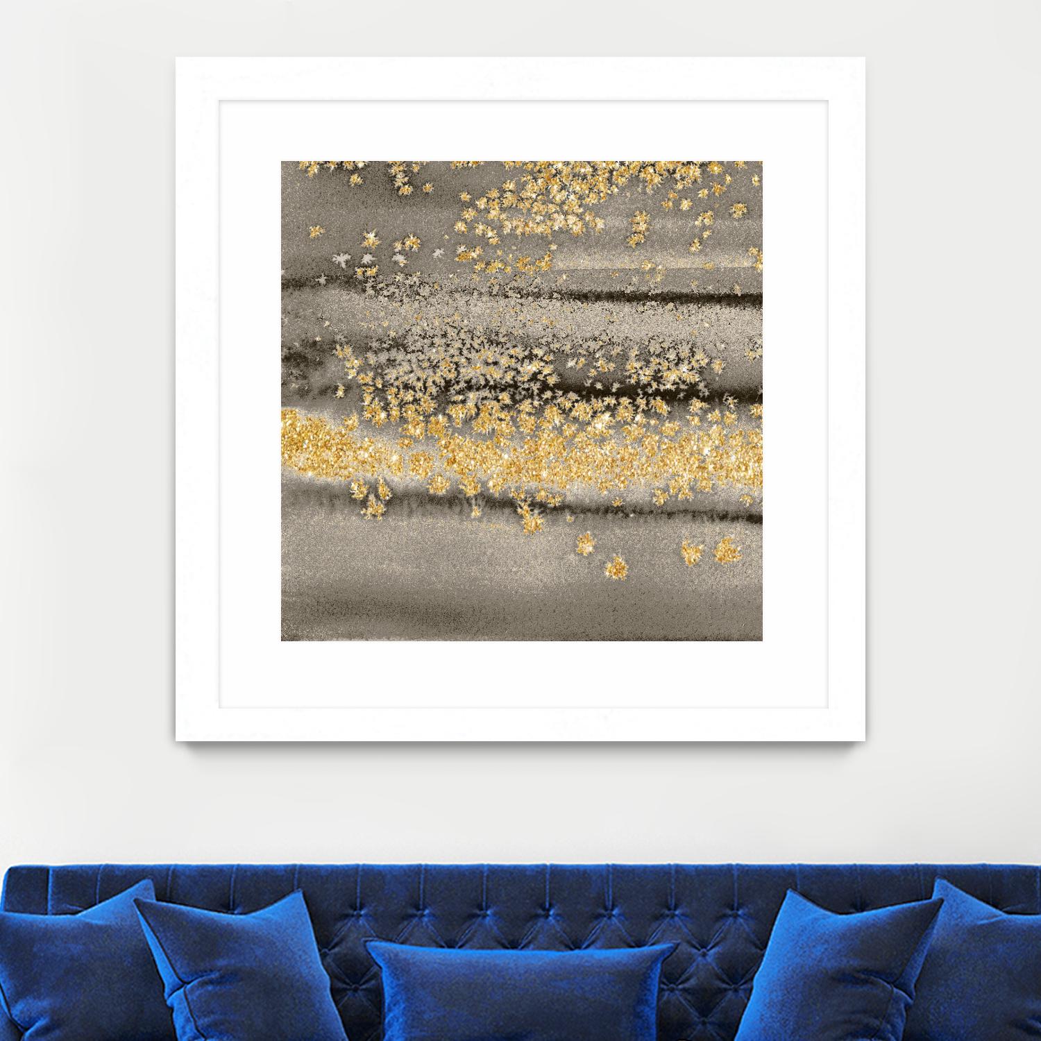 Gold Winds Square III by Lanie Loreth on GIANT ART - abstract