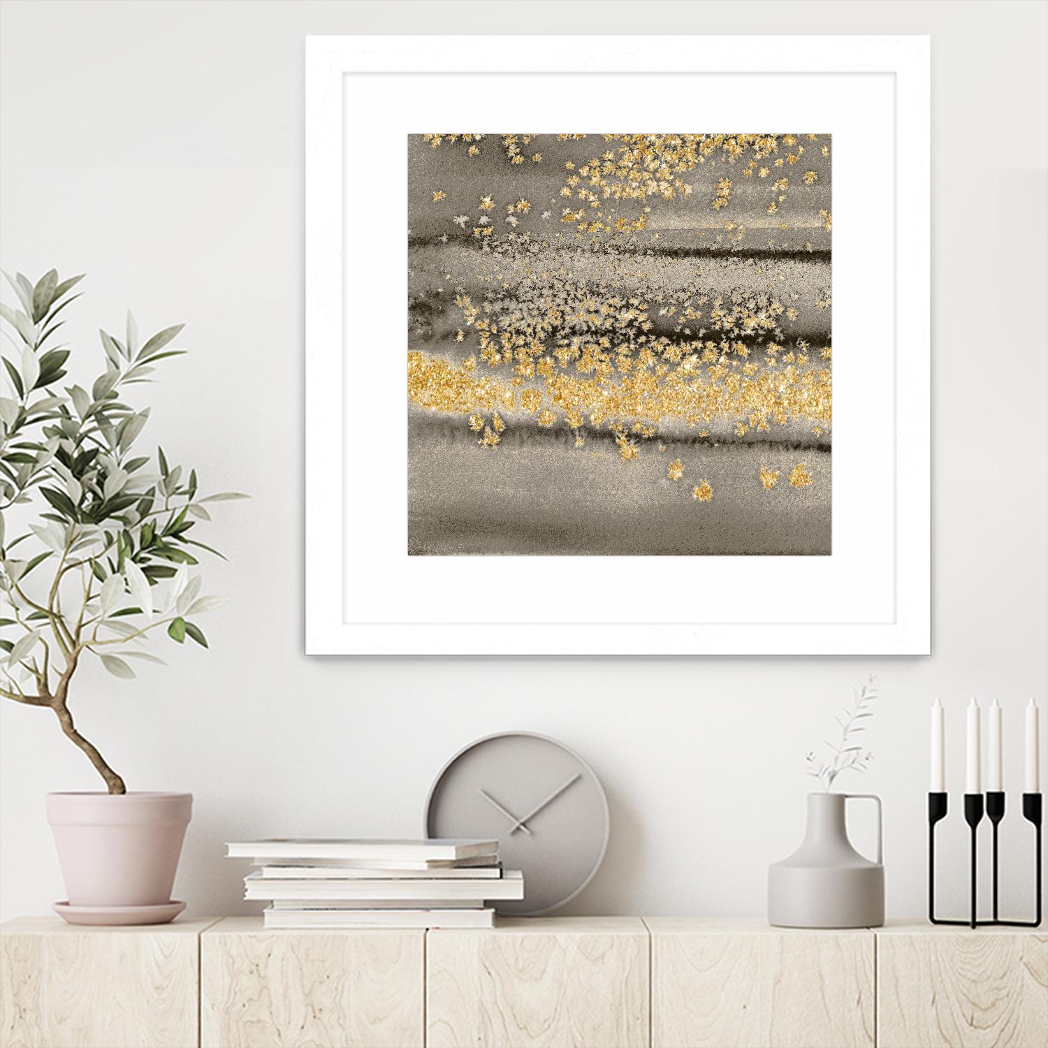 Gold Winds Square III by Lanie Loreth on GIANT ART - abstract