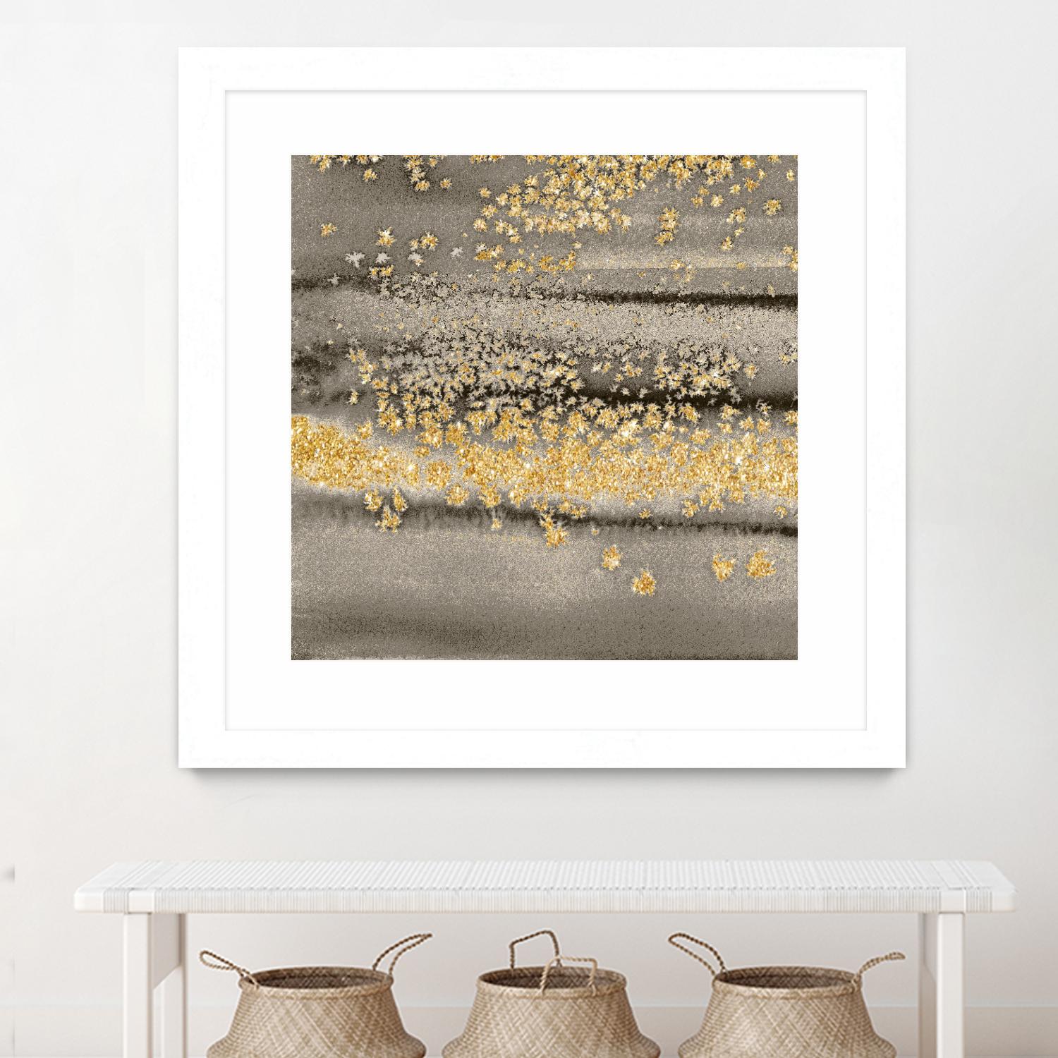 Gold Winds Square III by Lanie Loreth on GIANT ART - abstract