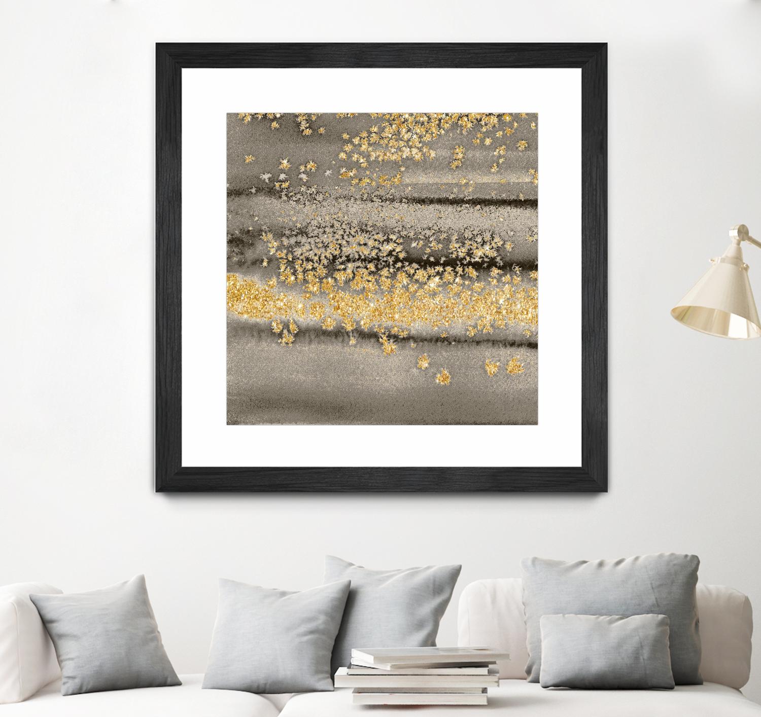 Gold Winds Square III by Lanie Loreth on GIANT ART - abstract
