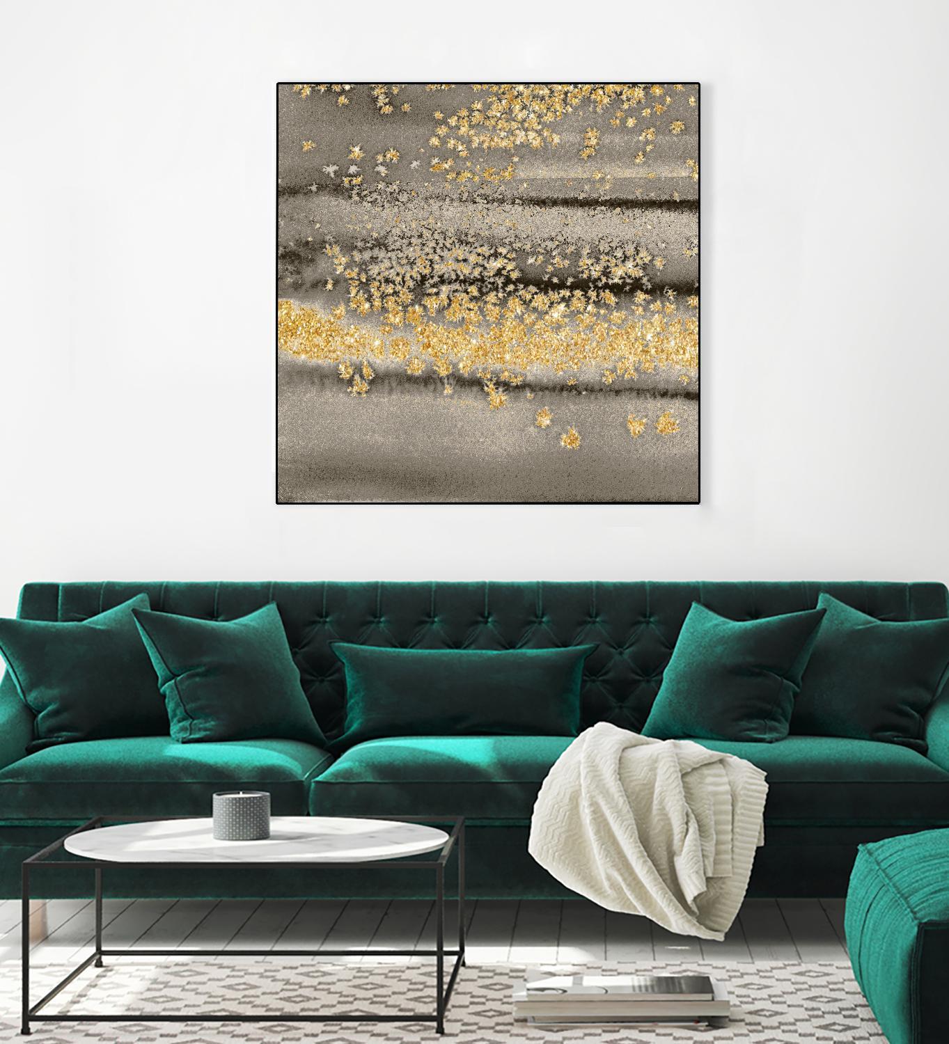 Gold Winds Square III by Lanie Loreth on GIANT ART - abstract