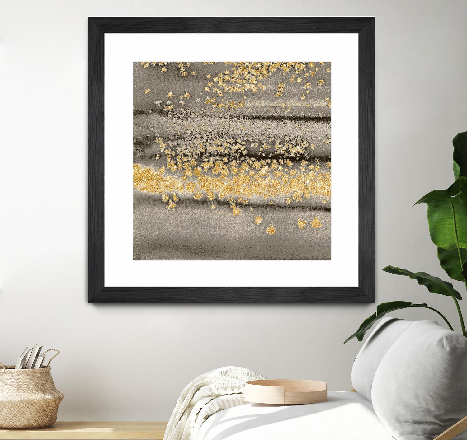 Gold Winds Square III by Lanie Loreth on GIANT ART - abstract