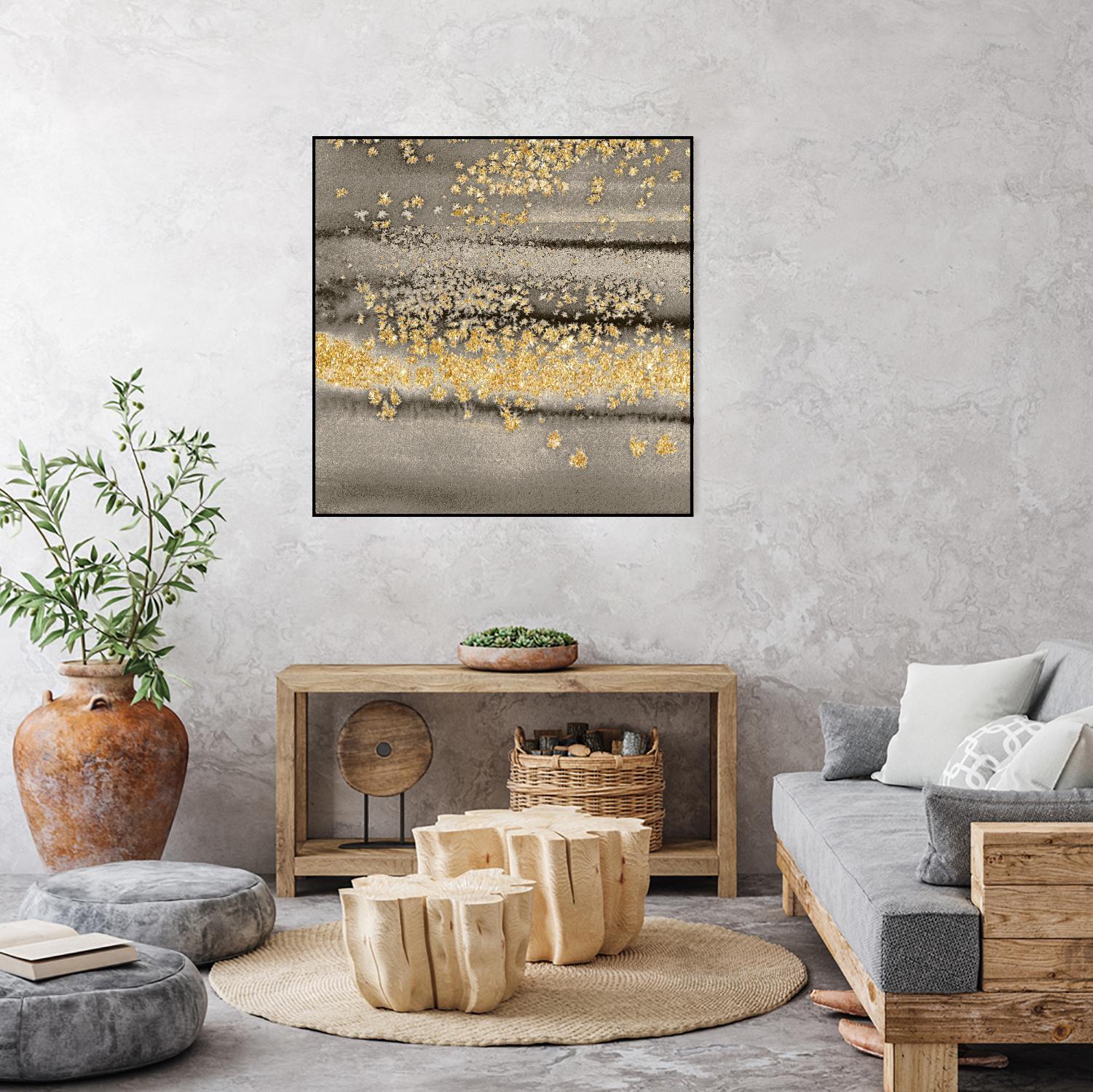 Gold Winds Square III by Lanie Loreth on GIANT ART - abstract
