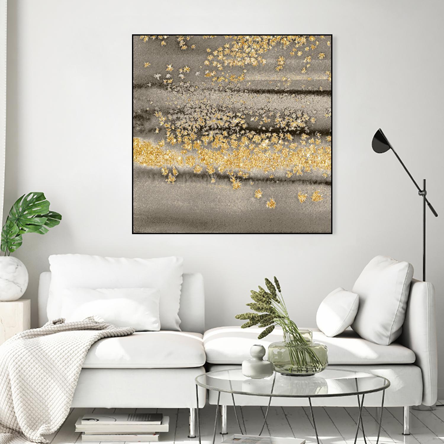 Gold Winds Square III by Lanie Loreth on GIANT ART - abstract